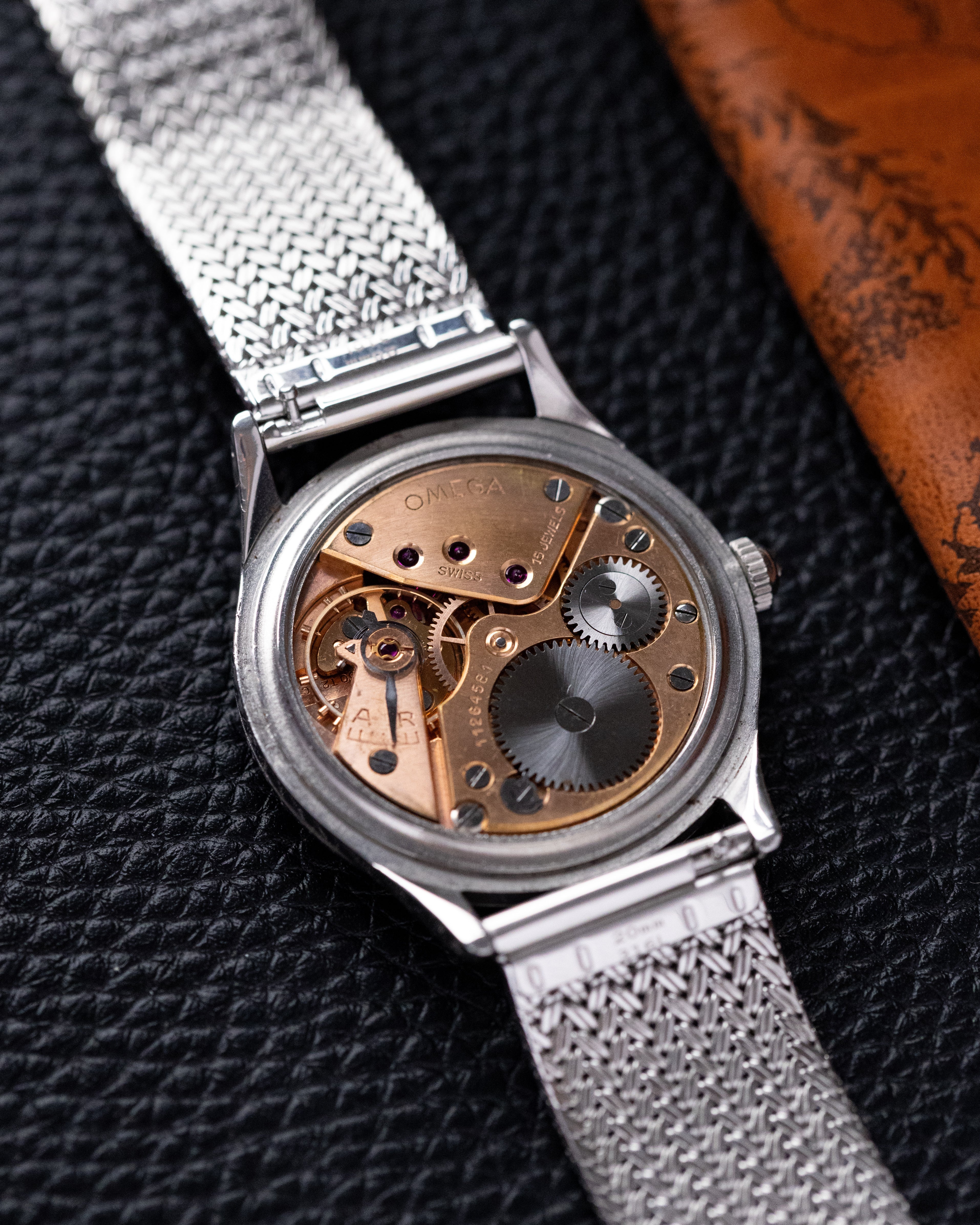 Vintage Omega Watch Jumbo Steel Case, Ref. 2181 - 8, Cream Dial Sub - Second, Cal. 30T2 from 1947 - DuMarko