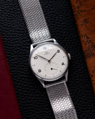 Vintage Omega Watch Jumbo Steel Case, Ref. 2181 - 8, Cream Dial Sub - Second, Cal. 30T2 from 1947 - DuMarko
