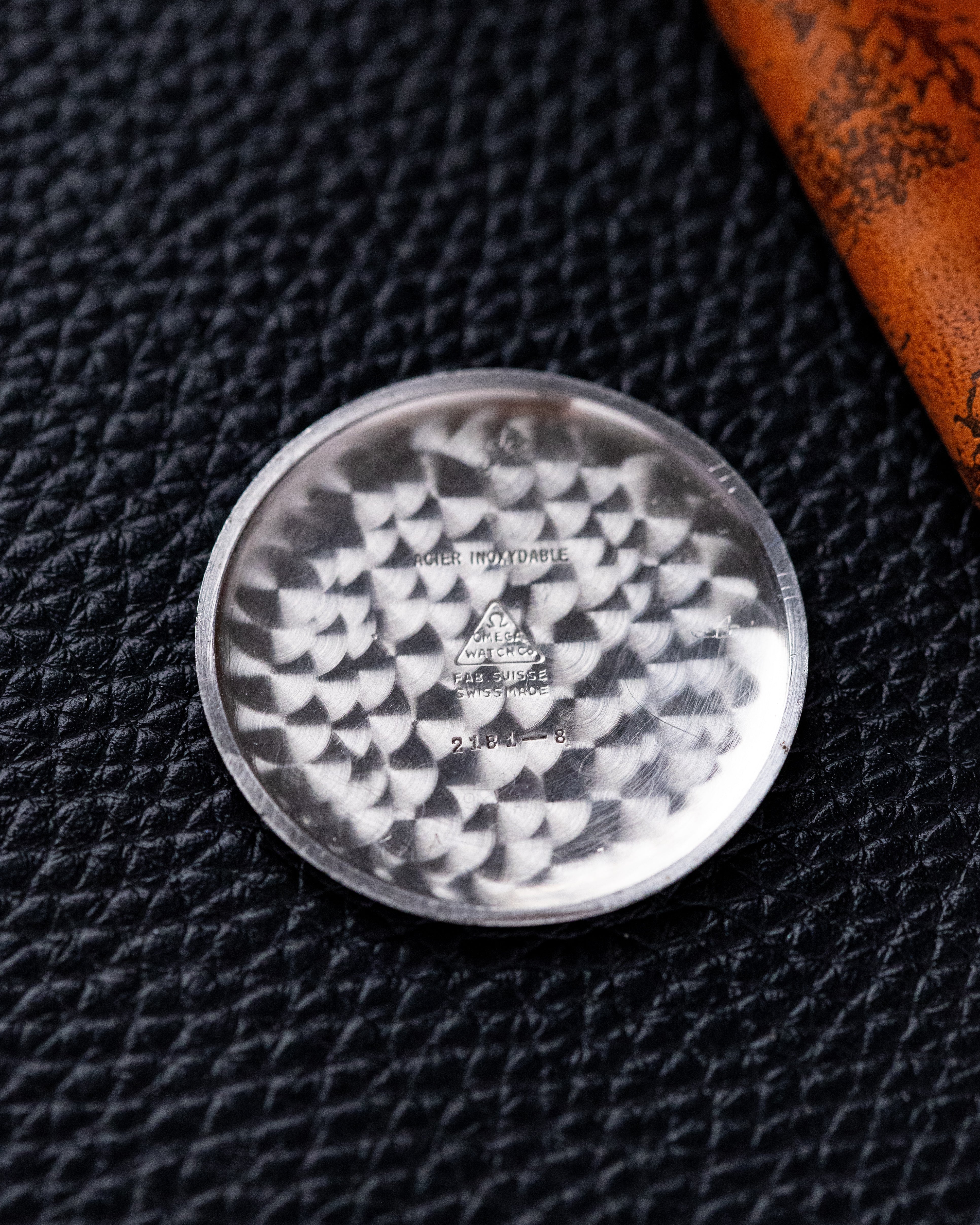 Vintage Omega Watch Jumbo Steel Case, Ref. 2181 - 8, Cream Dial Sub - Second, Cal. 30T2 from 1947 - DuMarko