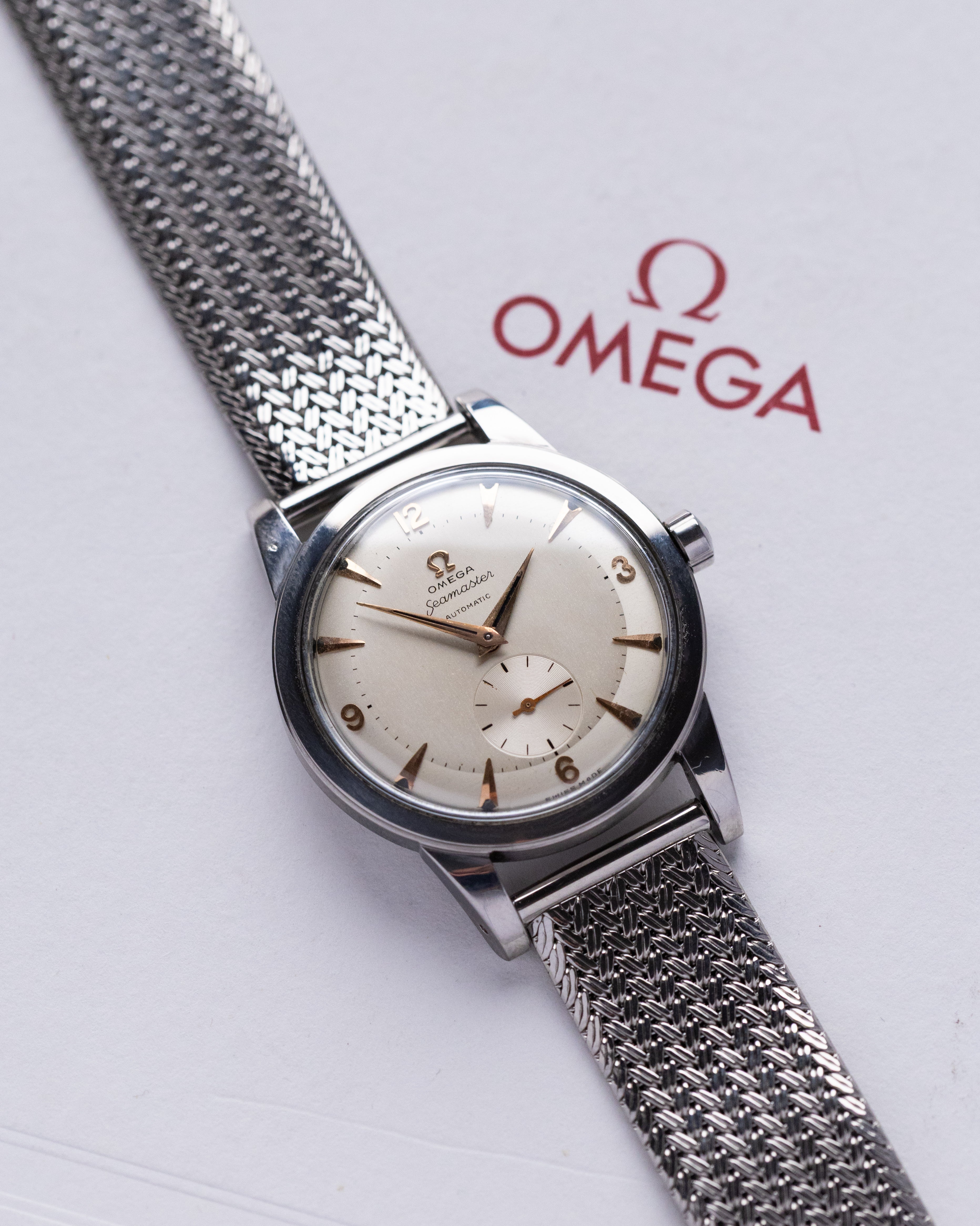 Vintage Omega Watch Seamaster Jumbo, Ref. 2657-4, Two-Tone Dial