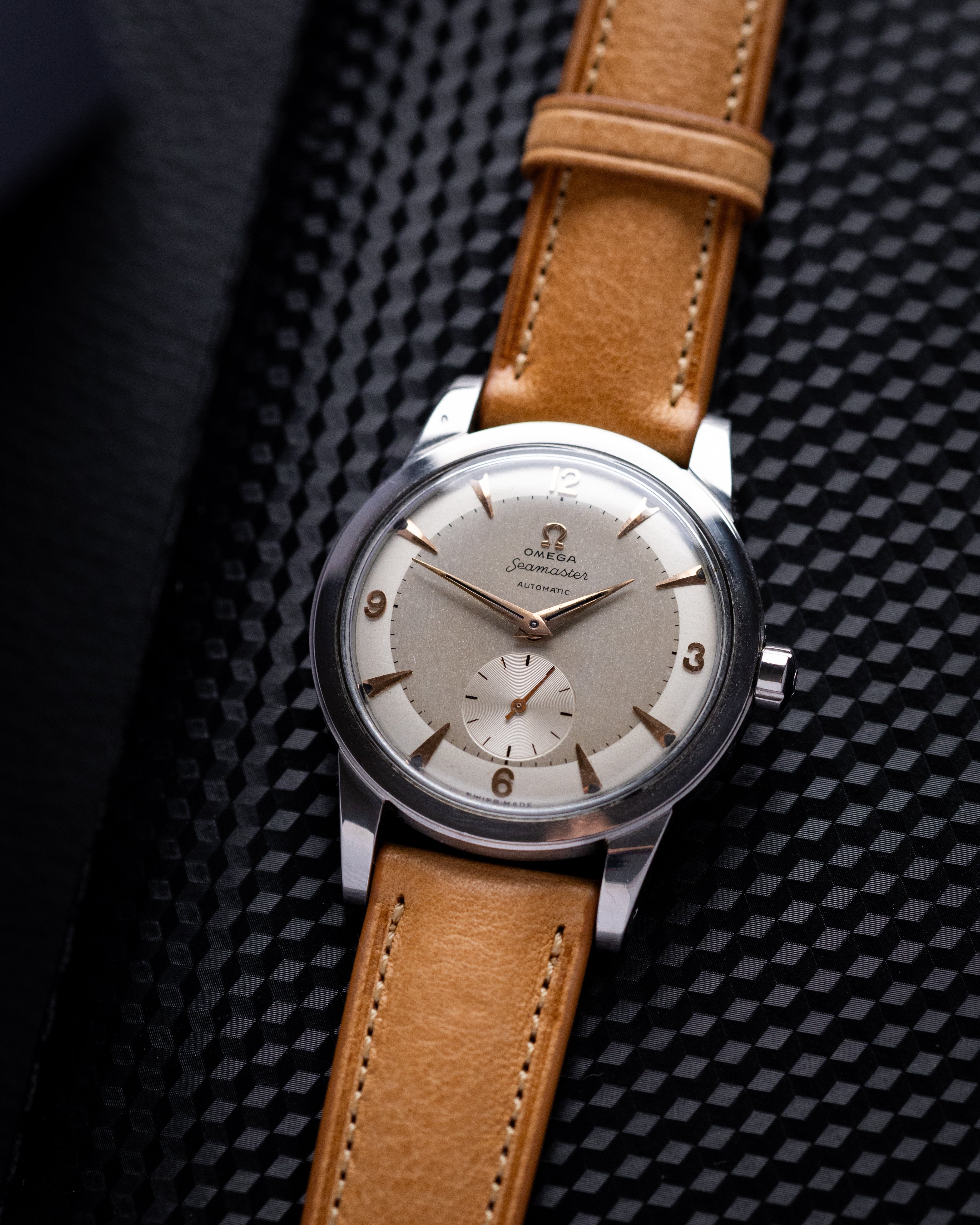 Vintage Omega Watch Seamaster Jumbo, Ref. 2657 - 4, Two - Tone Dial, Bumper Cal. 342 from 1952 - DuMarko