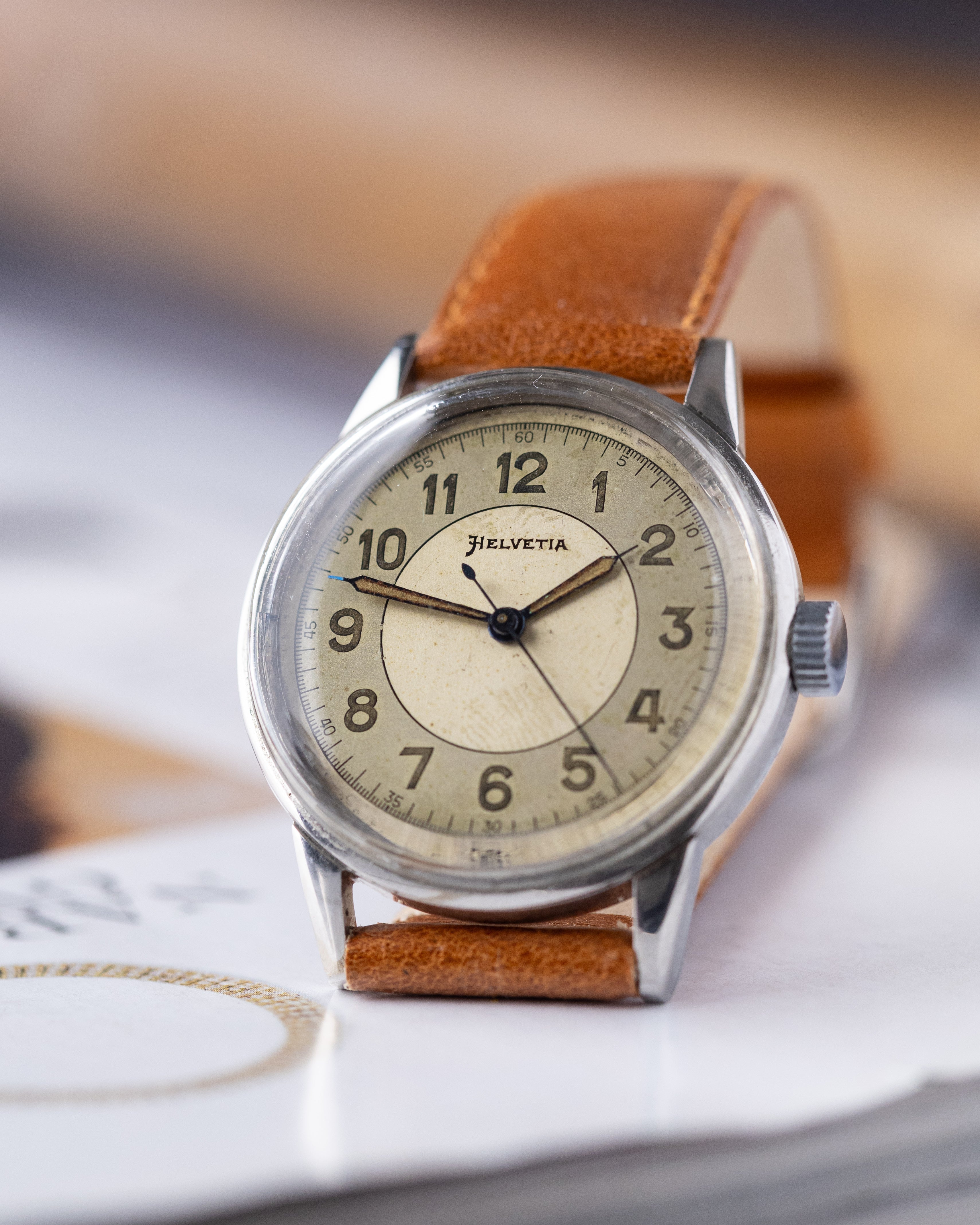 Vintage Pilot "Helvetia" watch, Aviators Military watch WW2 - DuMarko