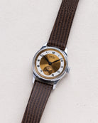 Vintage Pobeda Majak Soviet Watch, Two - Tine Bronze Dial from 1960's - DuMarko