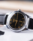 Vintage Pobeda Soviet Mechanical Watch, Black dial - DuMarko