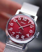 Vintage Pobeda, Vibrant Red Dial, Soviet Watch from 1970's - DuMarko