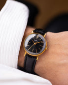 Vintage Poljot Kirovskie, Early Dress Watch, Rare black Dial, AU20 Case from 1960s - DuMarko