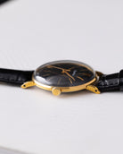 Vintage Poljot Kirovskie, Early Dress Watch, Rare black Dial, AU20 Case from 1960s - DuMarko