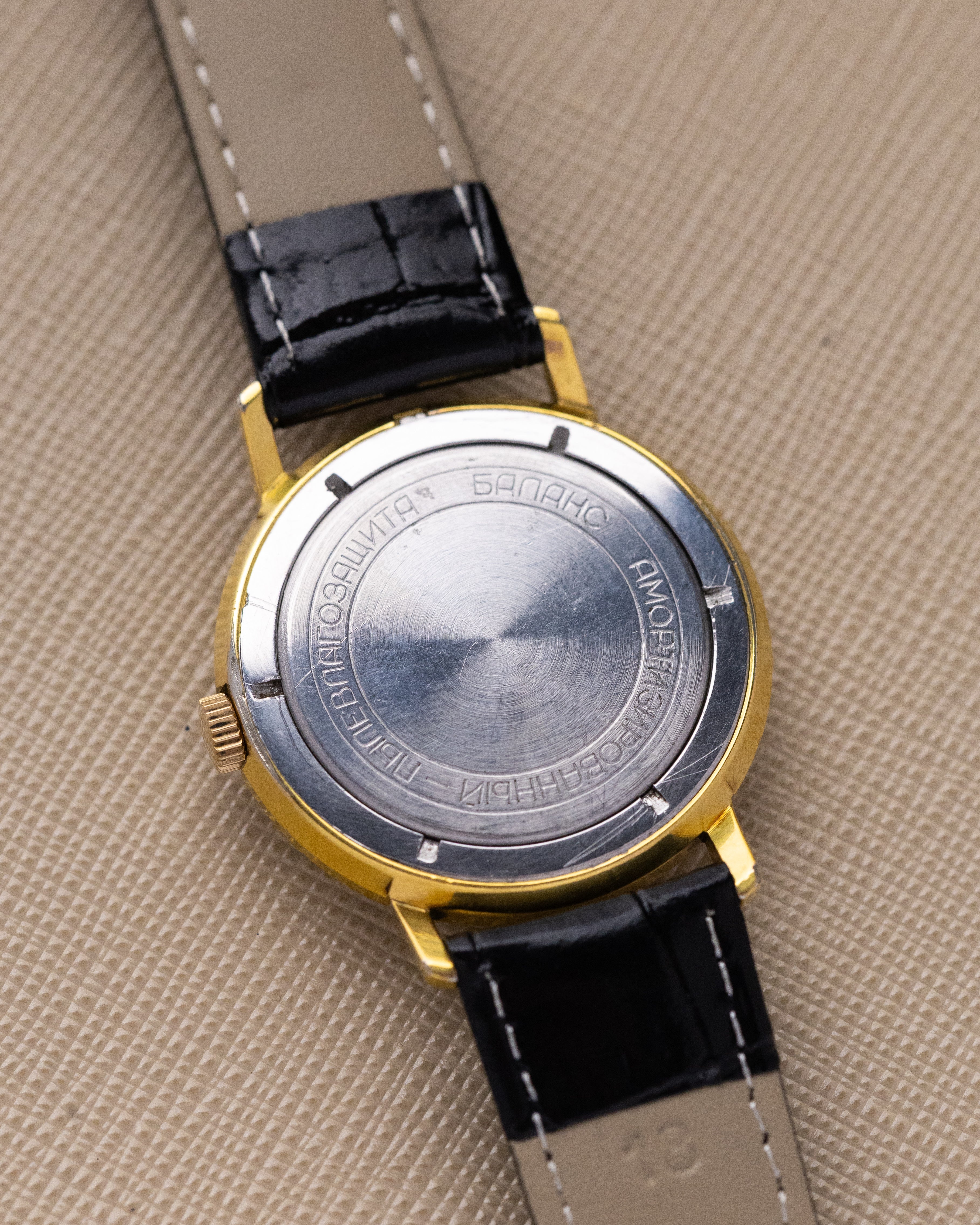 Vintage Poljot, Rare Soviet Watch, Rare Screw - like Applied Indices from 1970's, Made in USSR - DuMarko