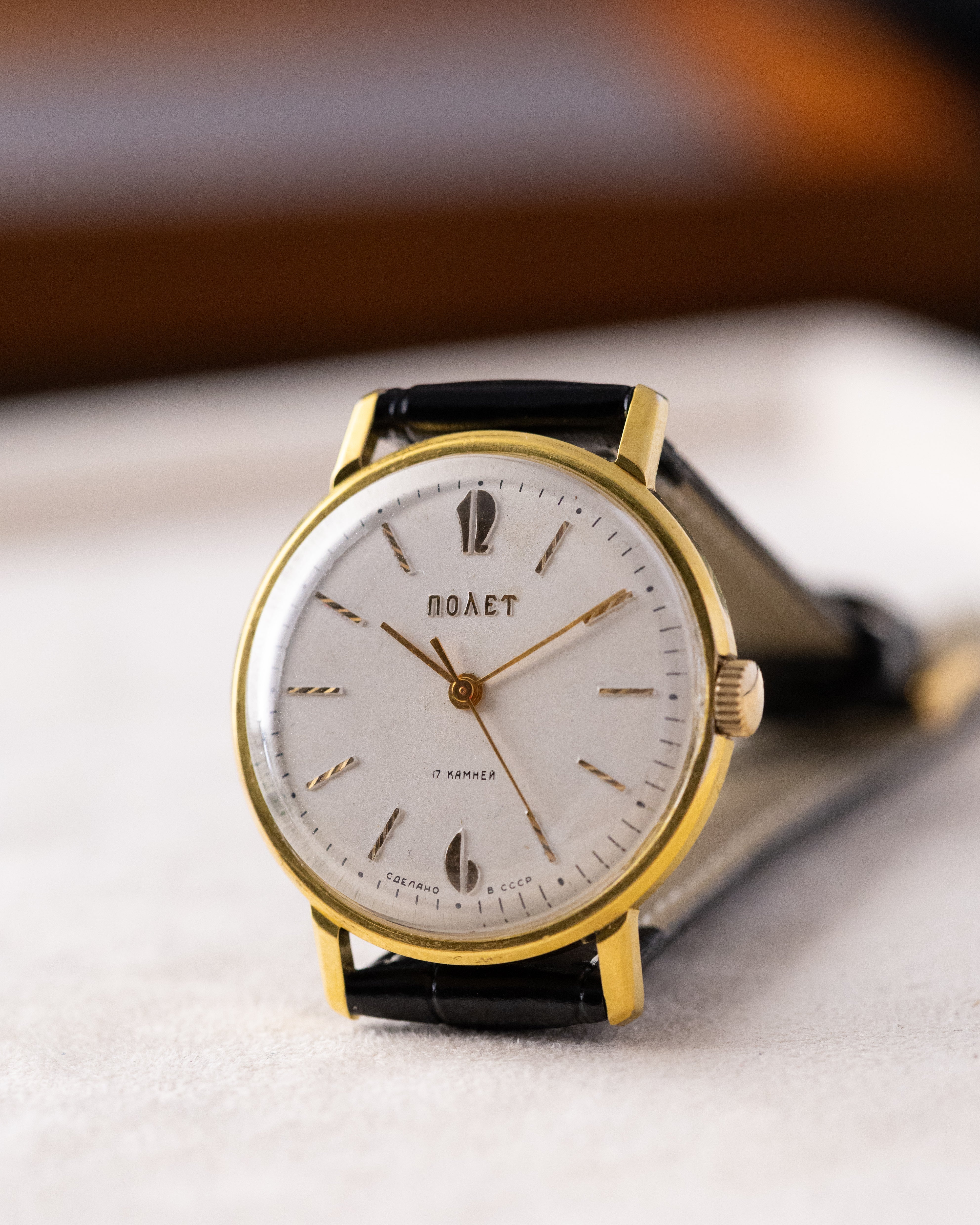 Vintage Poljot, Rare Soviet Watch, Rare Screw - like Applied Indices from 1970's, Made in USSR - DuMarko