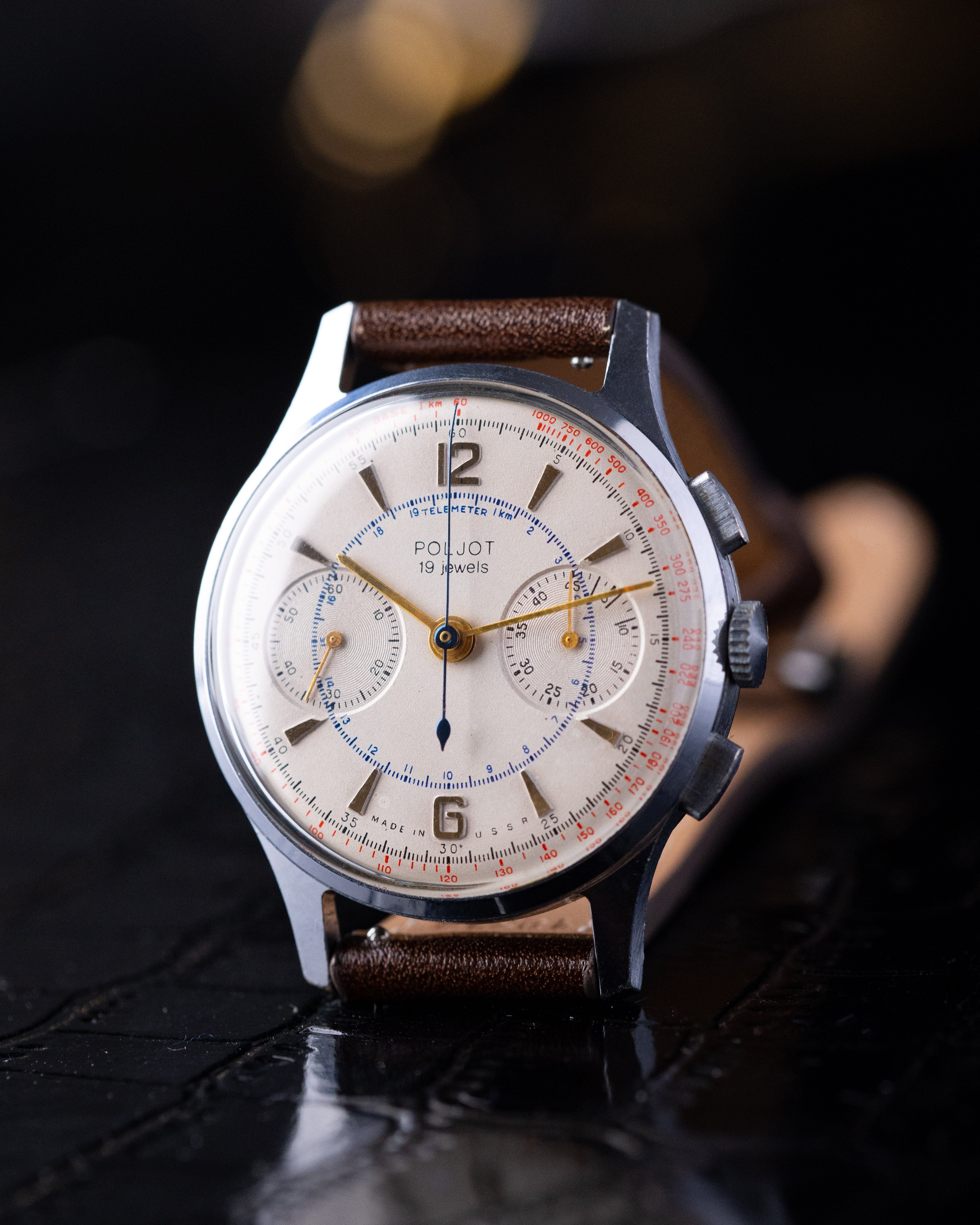 Vintage Poljot Strela Chronograph for Aviators and Astronauts, Soviet Watch, Completely Original, Cal. 3017 - DuMarko