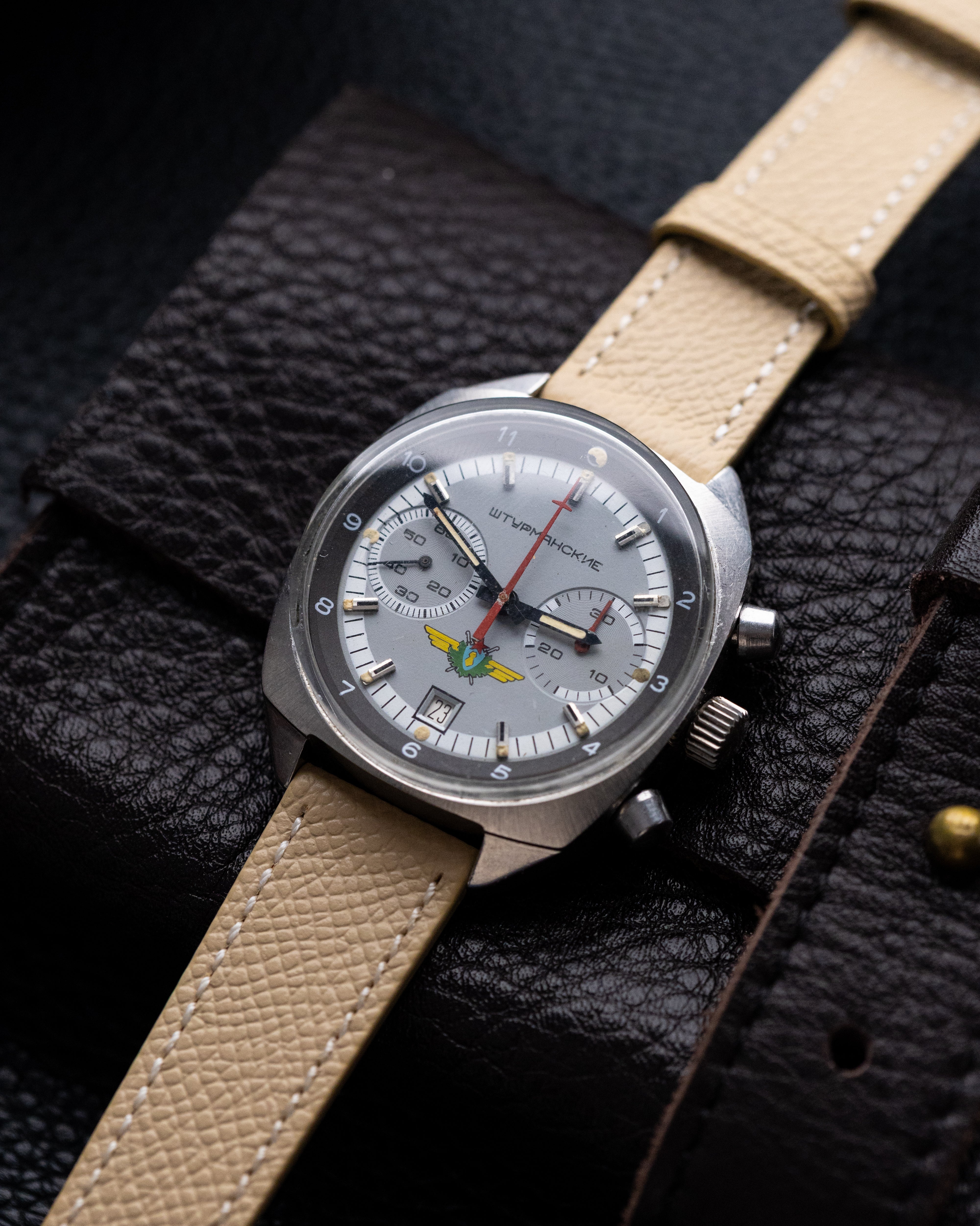 Vintage Poljot Sturmanskie Chronograph Soviet Watch, Cal. 3133 from 1970's - DuMarko