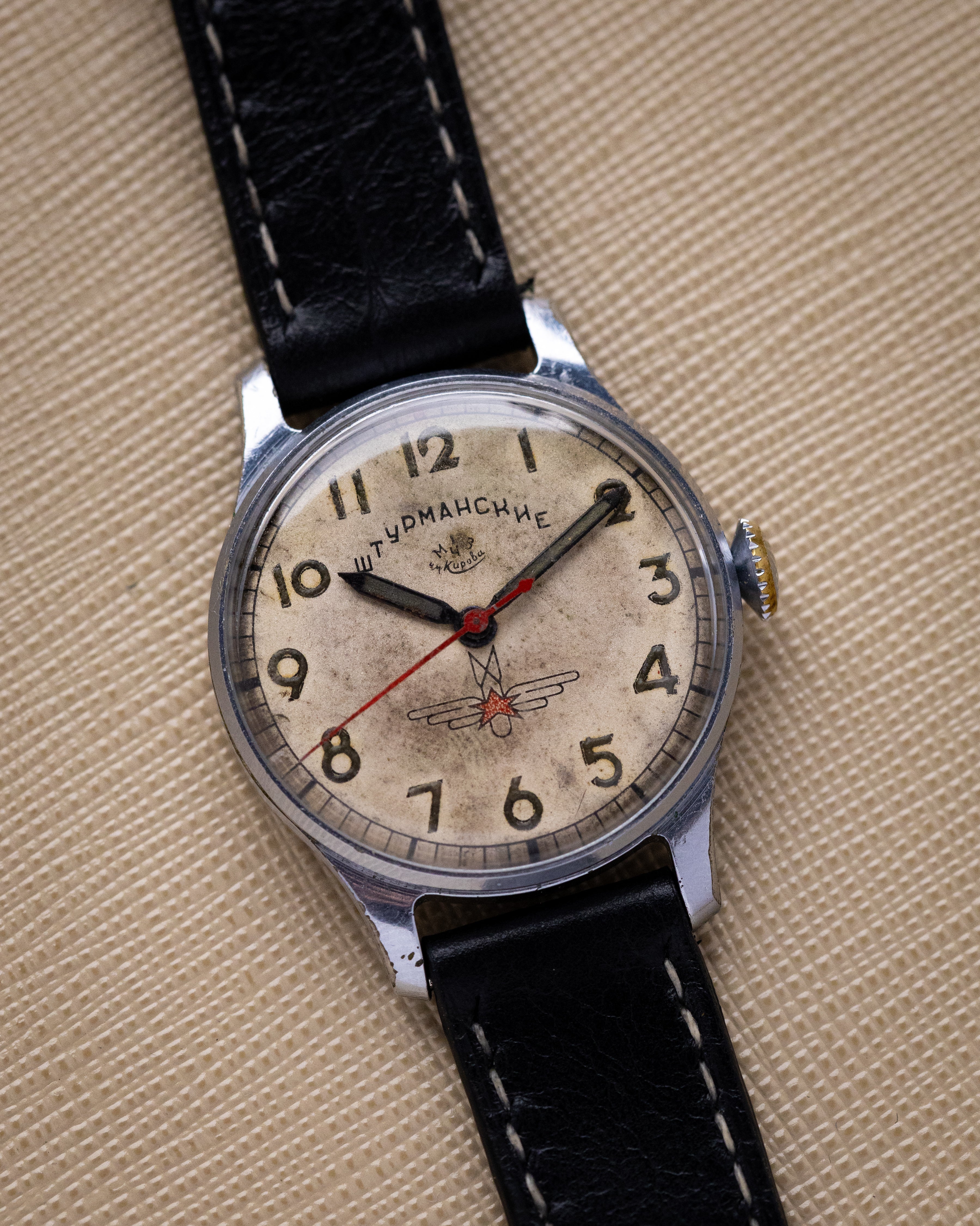 Vintage Poljot Sturmanskie Original Type 1, Soviet Aviator's watch, Original Radium dial, USSR Watch - DuMarko