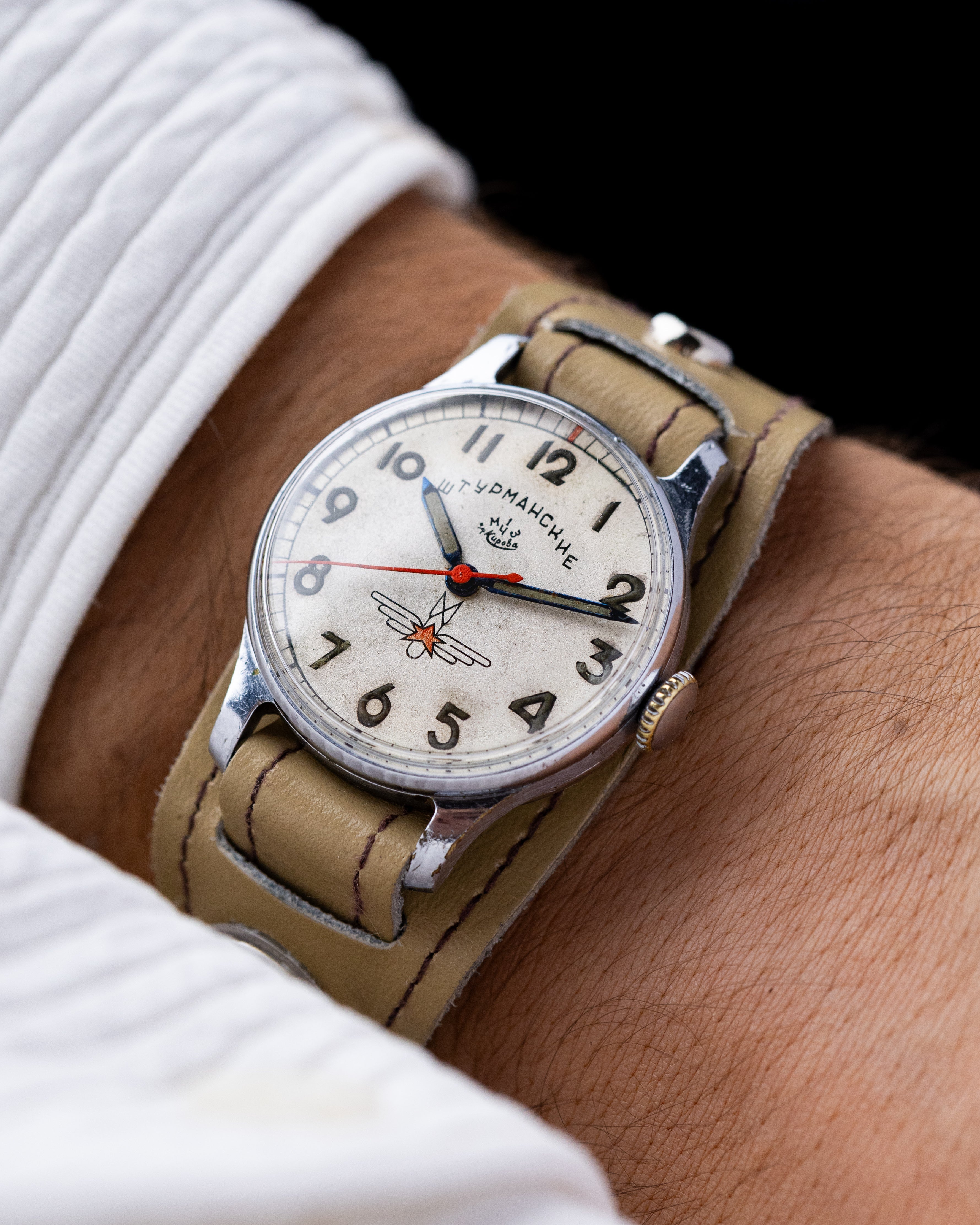 Vintage Poljot Sturmanskie Original Type 1, Soviet Aviator's watch, USSR Watch, Radium dial - DuMarko