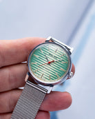 Vintage Poljot, Unique Striped Green Dial, Soviet Watch - DuMarko