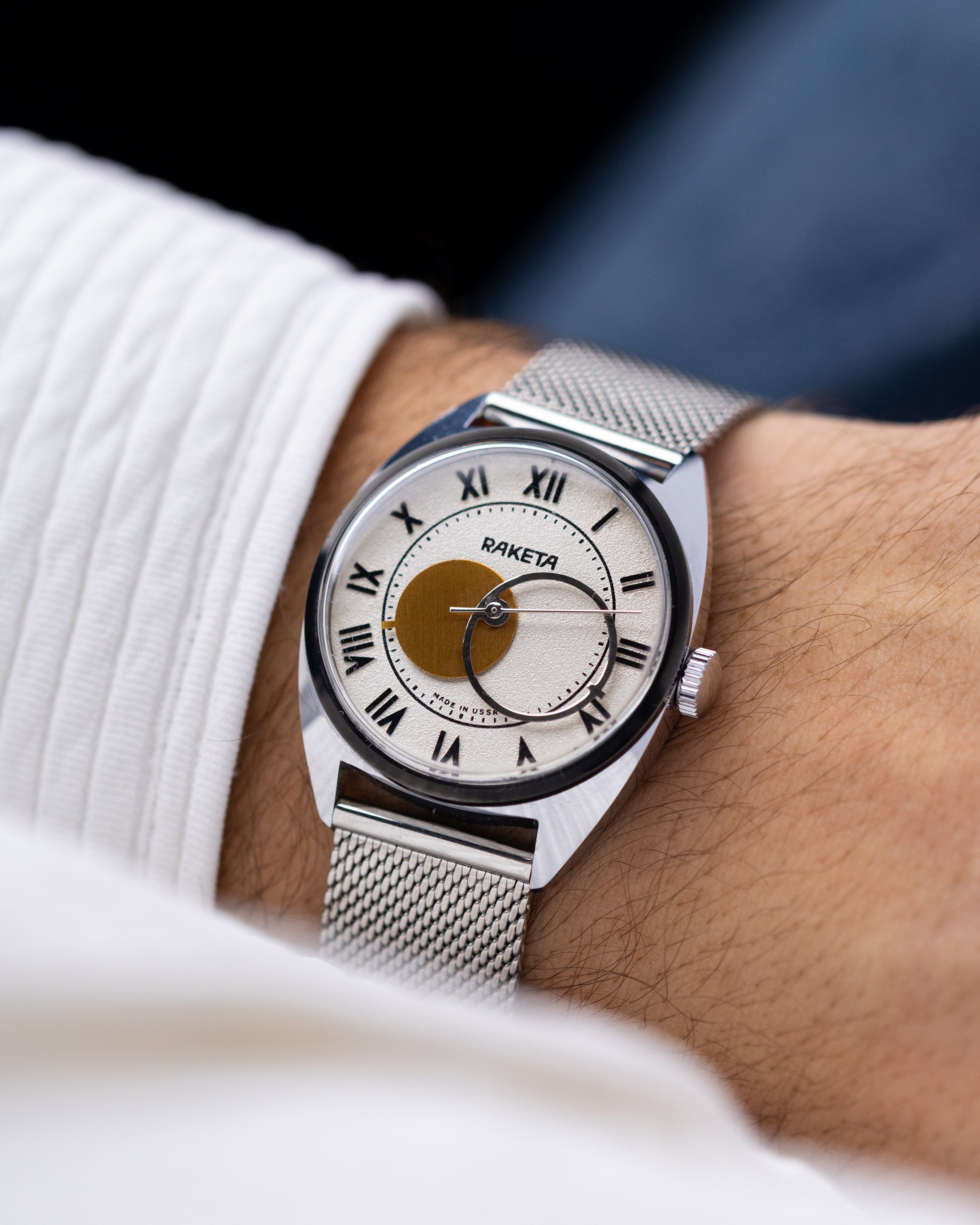 Vintage Raketa Copernicus, Roman Numerals, Soviet watch from 1980's - DuMarko