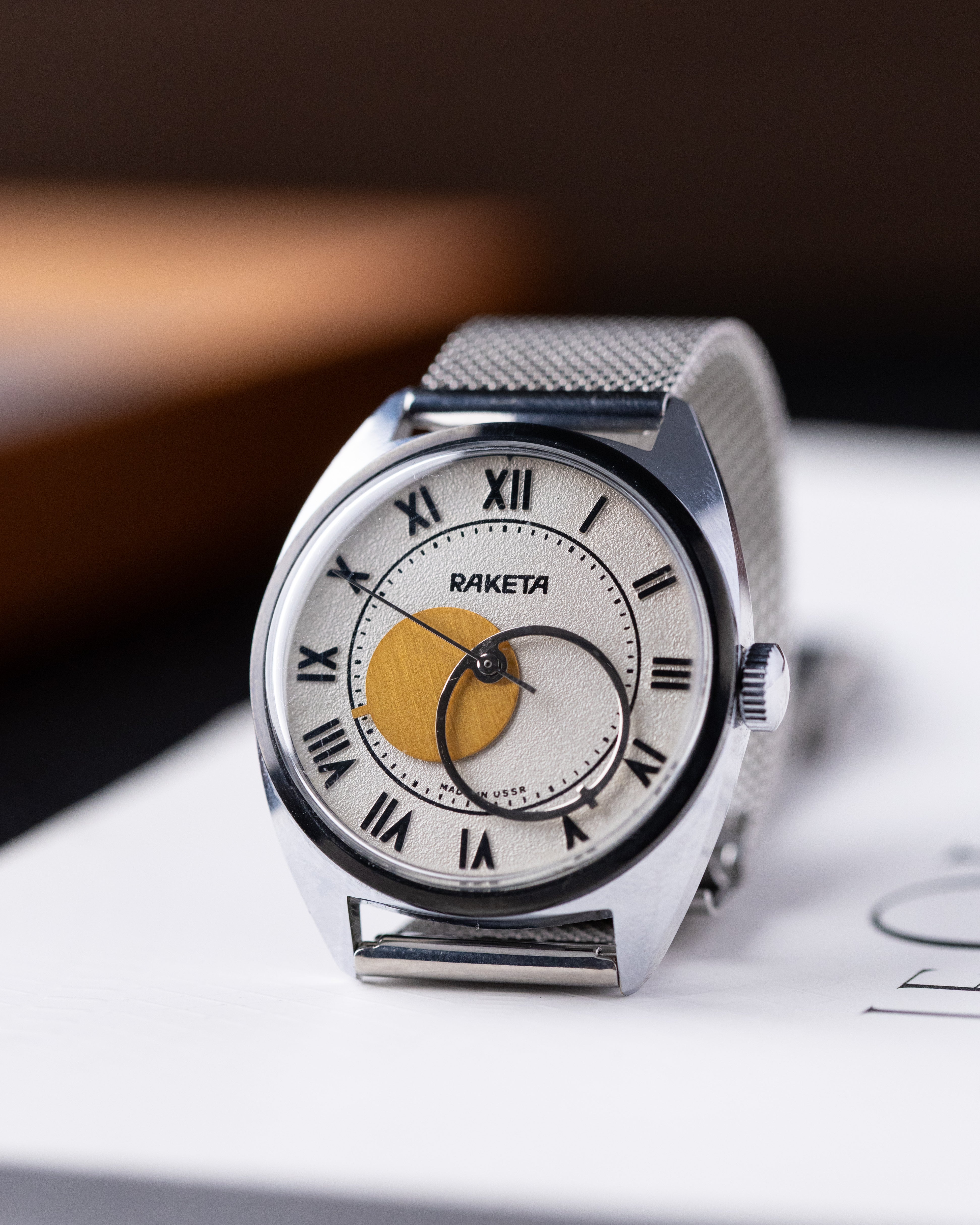 Vintage Raketa Copernicus, Roman Numerals, Soviet watch from 1980's - DuMarko