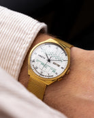 Vintage Raketa Perpetual Calendar Soviet Watch, White Dial, Jumbo Case, Made in USSR - DuMarko