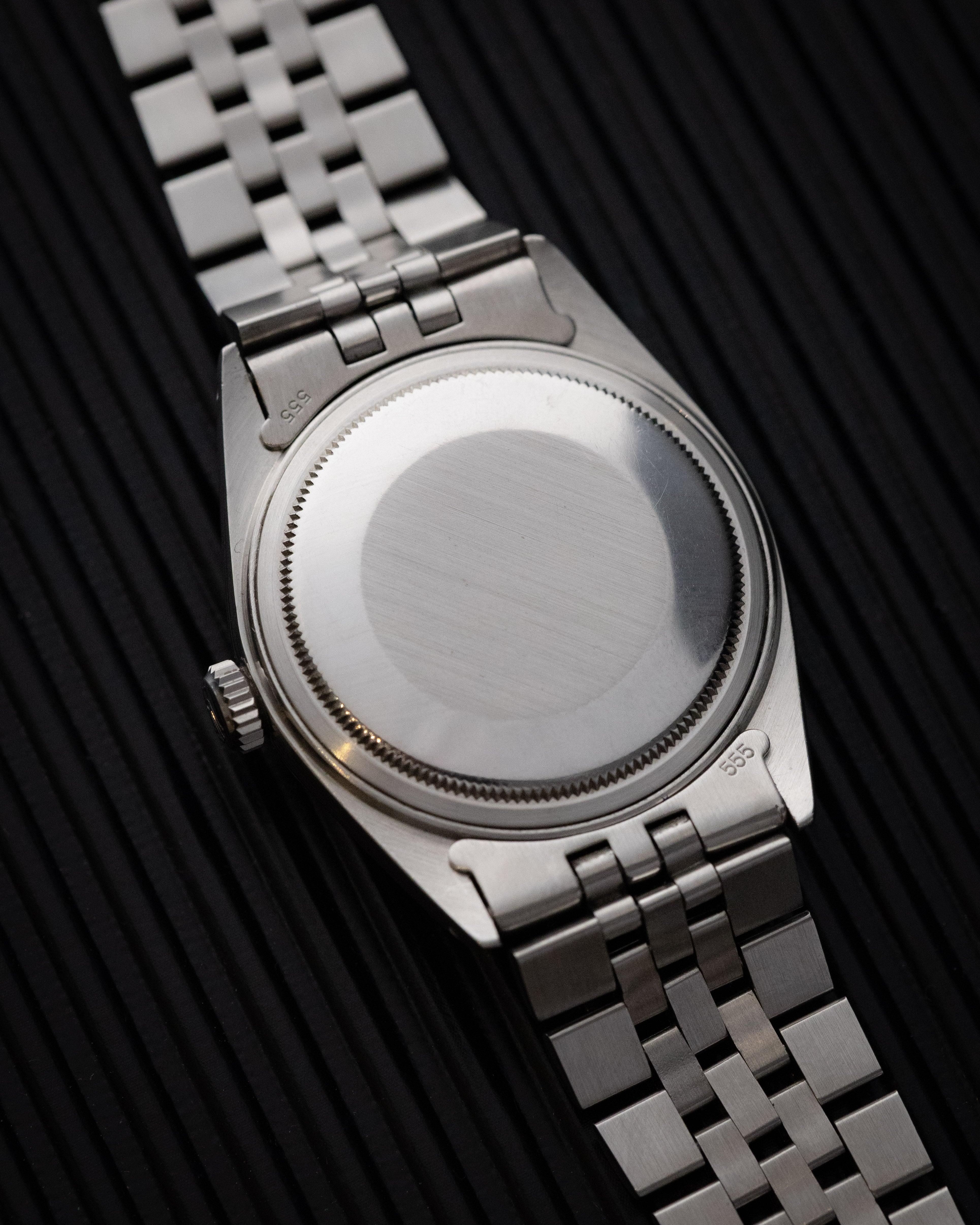 Vintage Rolex Datejust 36, Ref. 16030, Black Dial, Engine-Turned Bezel, Original Jubilee Bracelet, Circa 1978 - DuMarko
