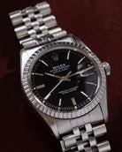 Vintage Rolex Datejust 36, Ref. 16030, Black Dial, Engine-Turned Bezel, Original Jubilee Bracelet, Circa 1978 - DuMarko