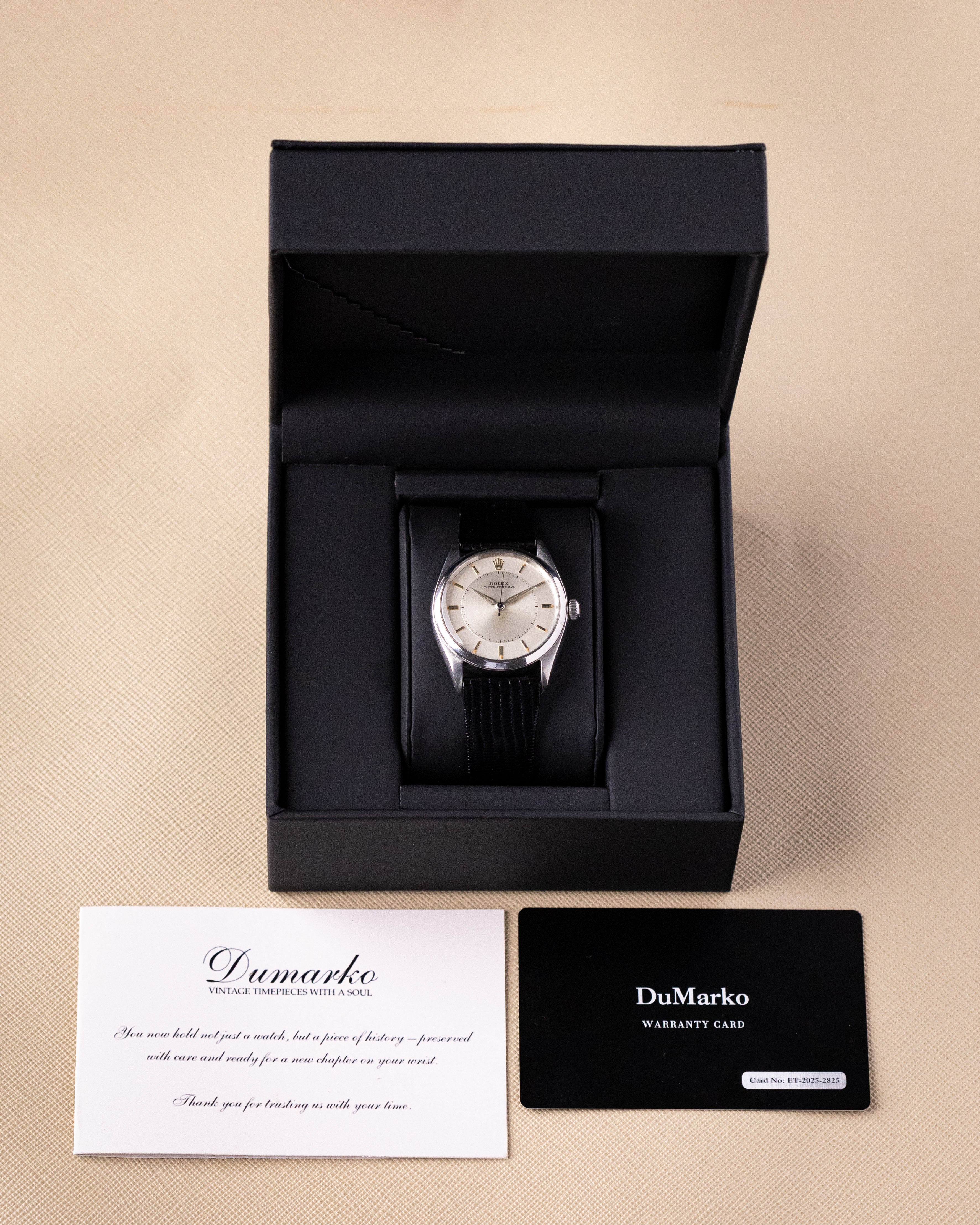 Vintage Rolex Oyster Perpetual, Rare Two - Tone Dial, Ref. 6565/6552, Vintage Swiss Watch Circa 1959 - DuMarko