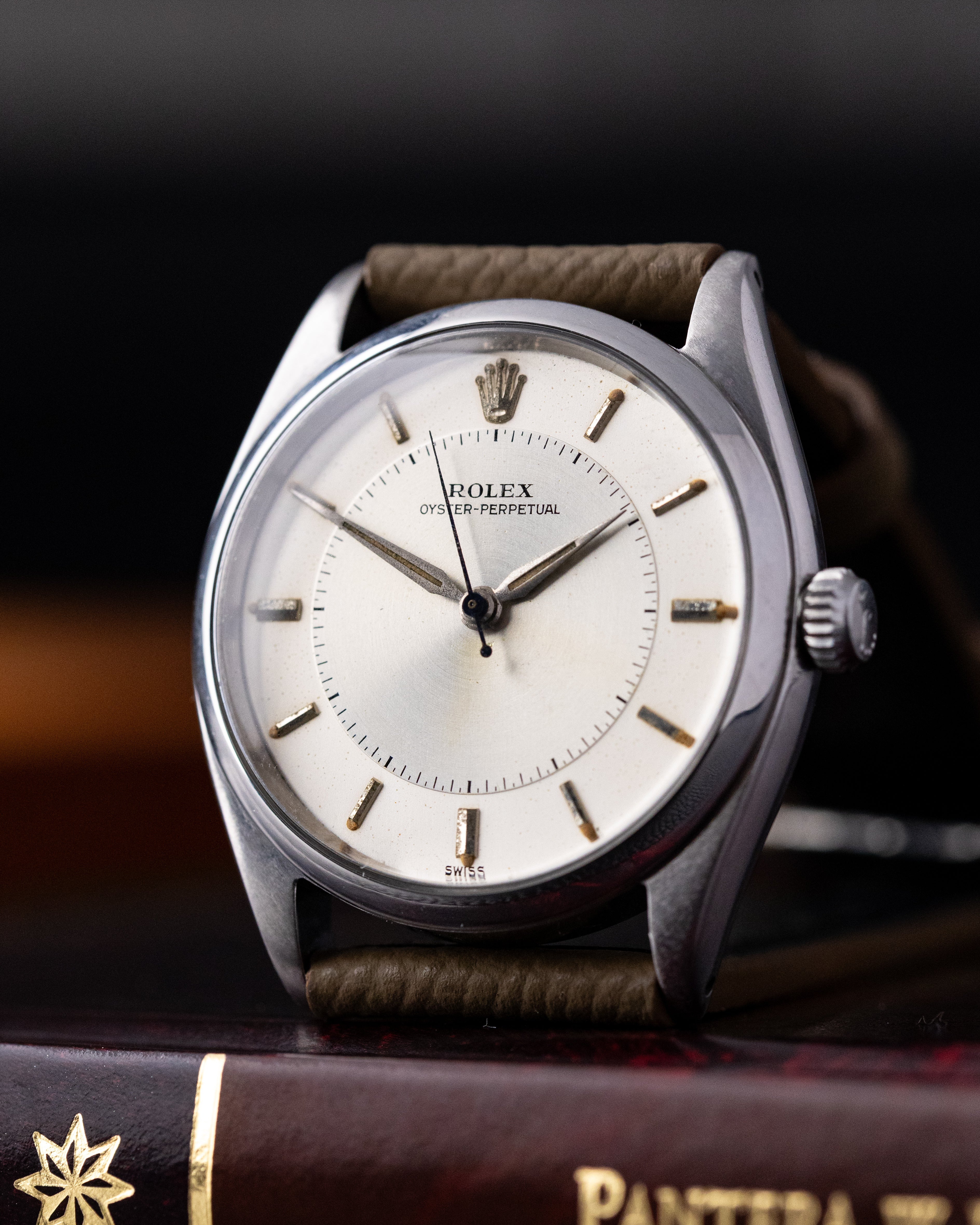 Vintage Rolex Oyster Perpetual, Ref. 6565/6552, Rare Two - Tone Dial, Vintage Swiss Watch Circa 1959 - DuMarko