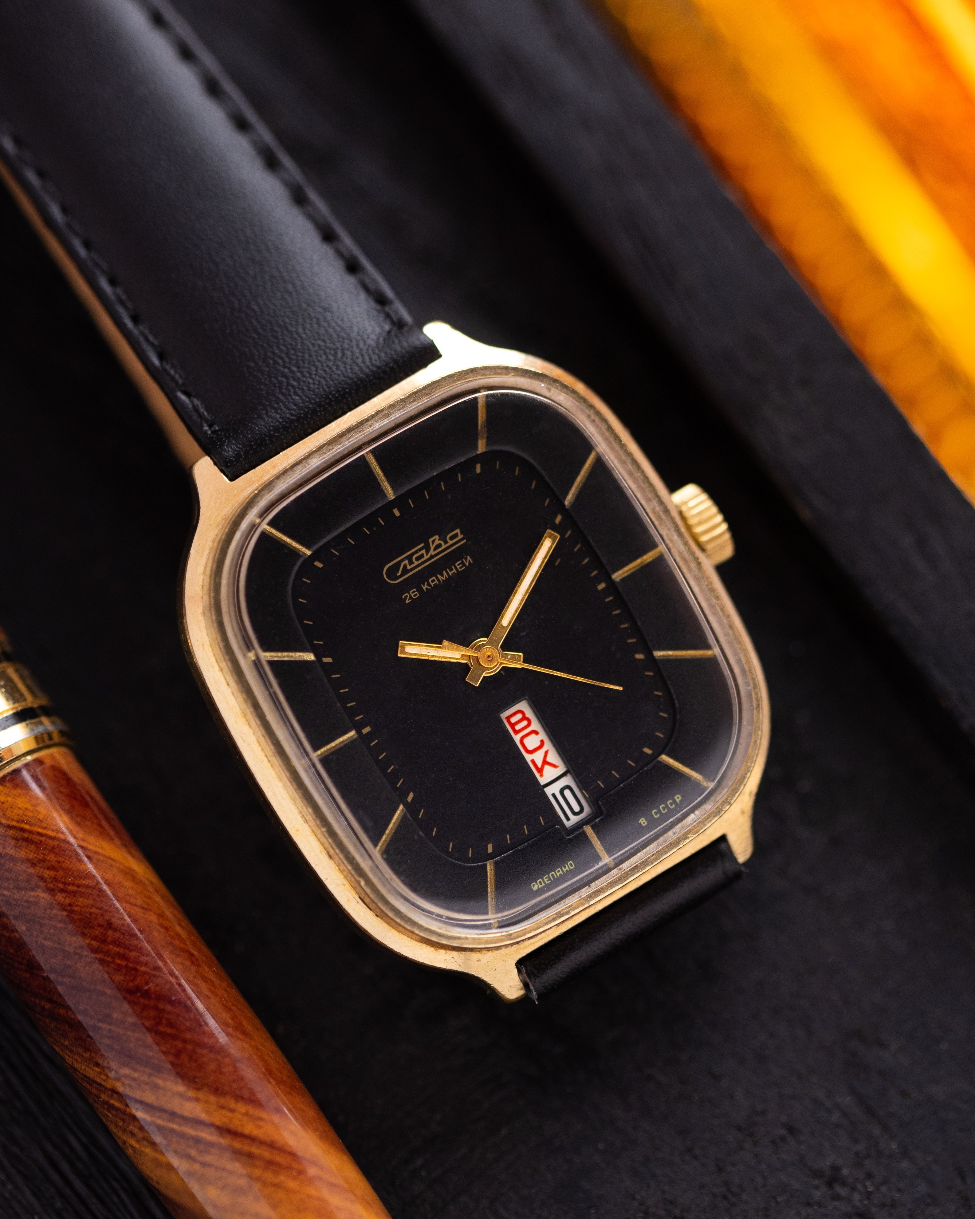 Vintage Slava "Fridge" Cal. 2438 Gold - plated case Ref. 676 - DuMarko