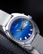 Vintage Slava Soviet watch, Blue Gradient Dial, Cal. 2428 Day/Date from 1980s - DuMarko