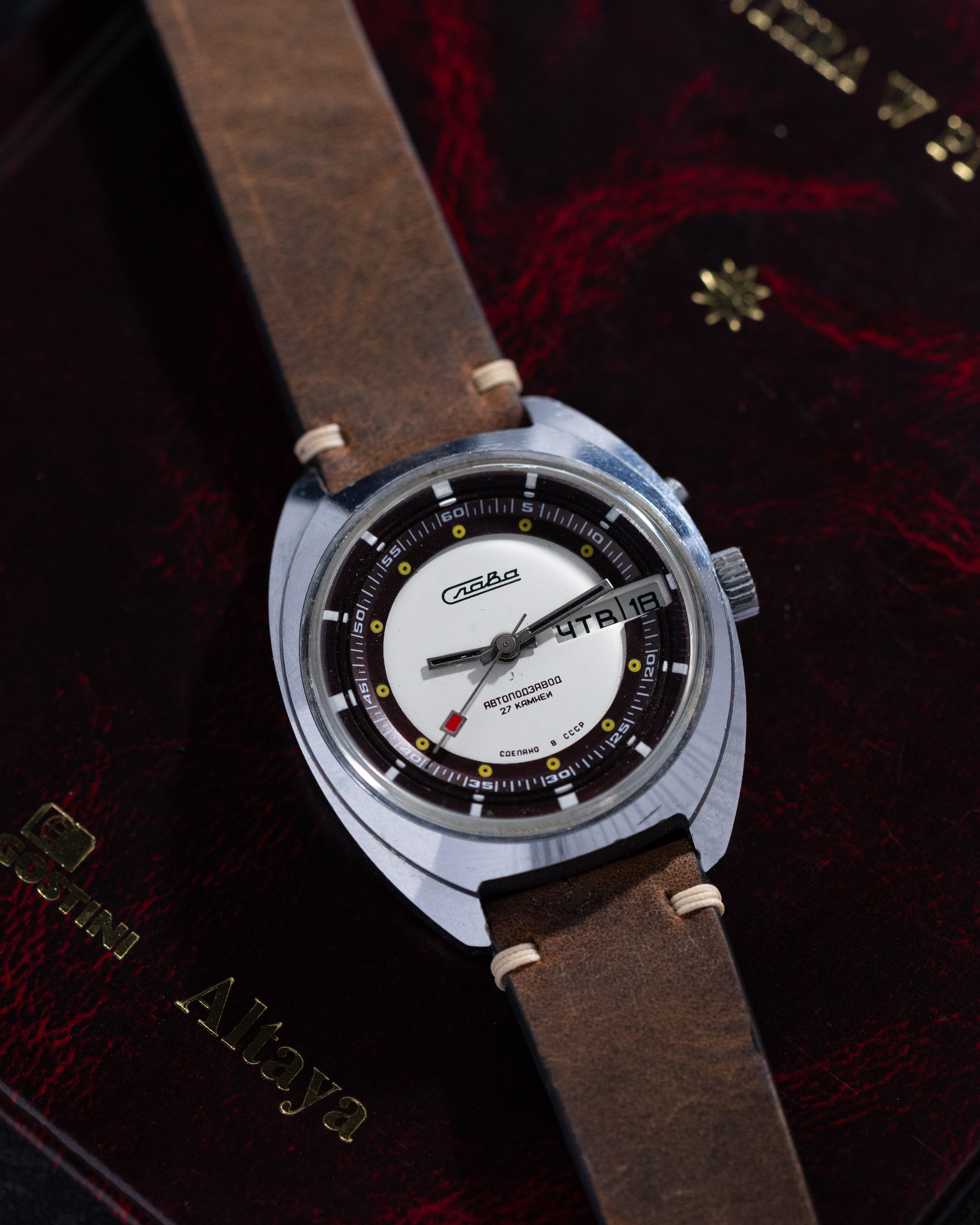 Vintage Slava, Two tone teal dial, Soviet Watch from 80's – DuMarko