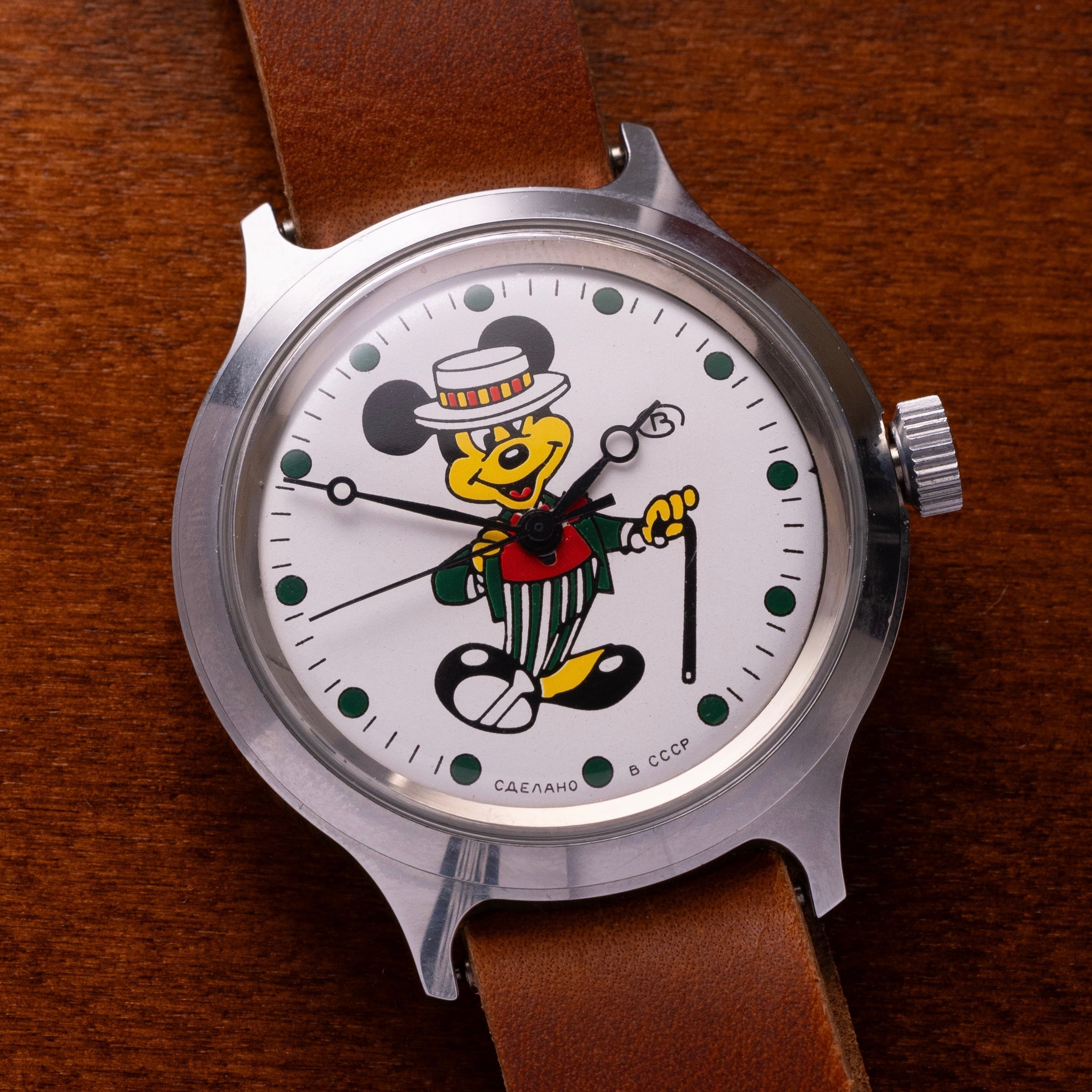 Vintage Soviet Vostok Mickey Mouse Watch - VintageDuMarko