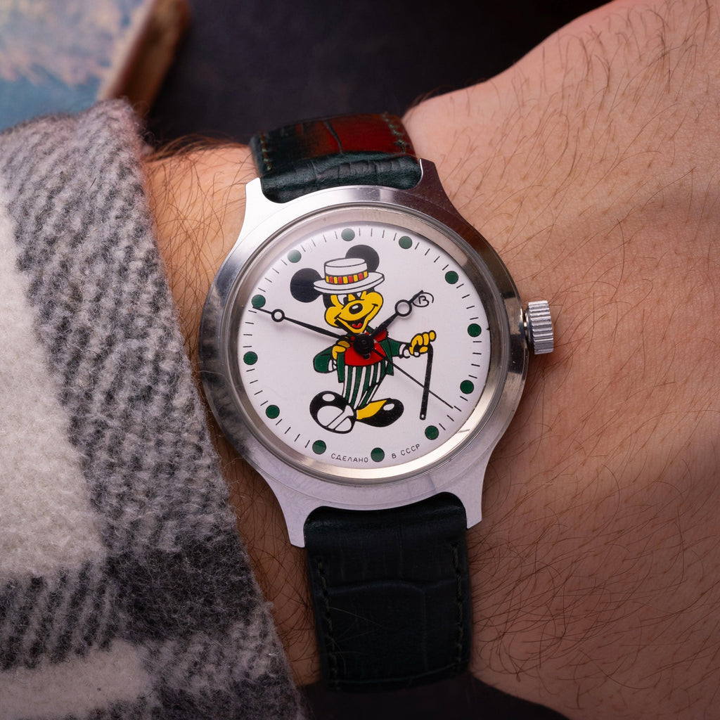 Vintage Soviet Vostok Mickey Mouse Watch - VintageDuMarko