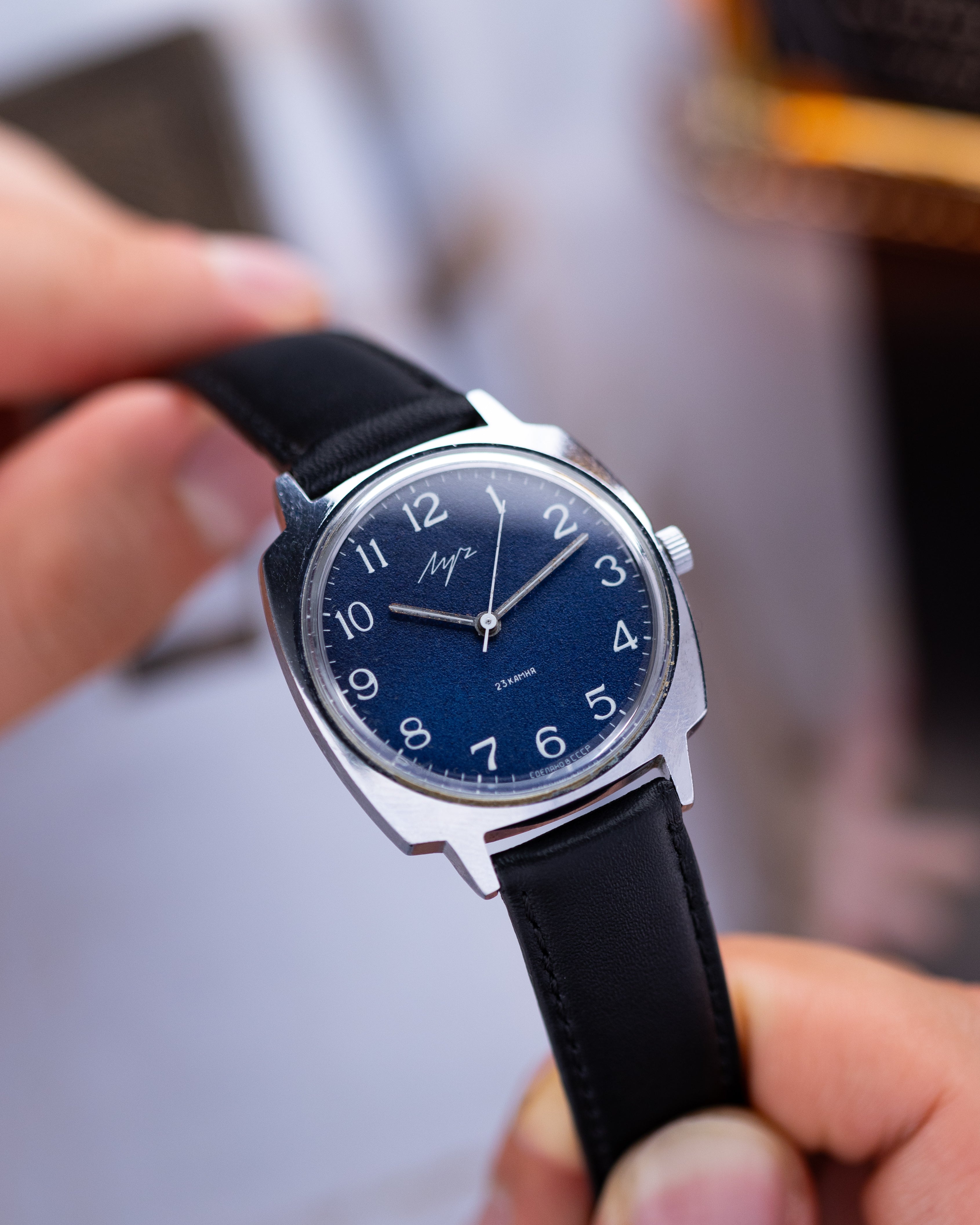 Vintage Soviet Watch "Luch", Original Navy blue Dial - DuMarko