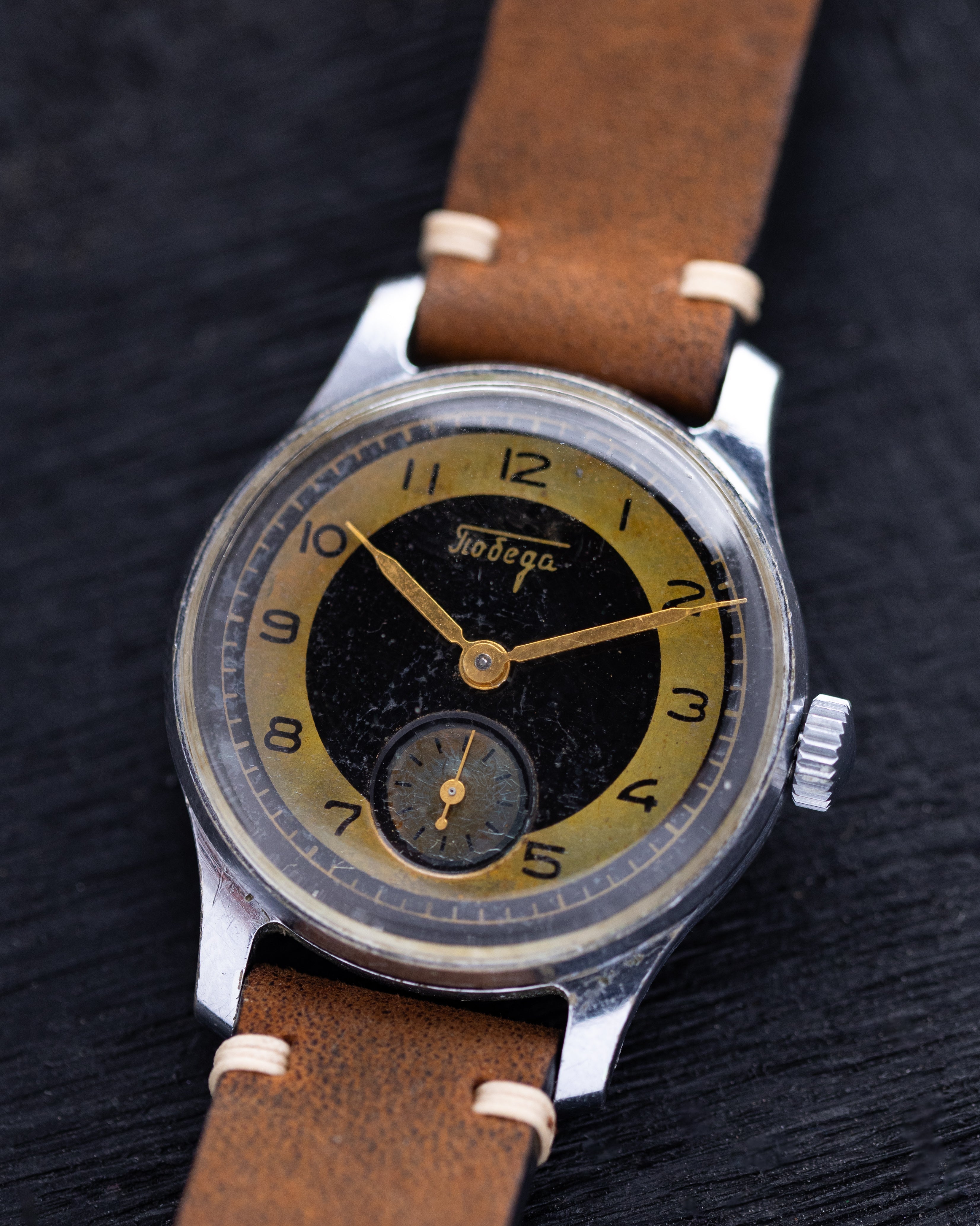 Vintage Soviet Watch "Pobeda", Two - toned dial - DuMarko