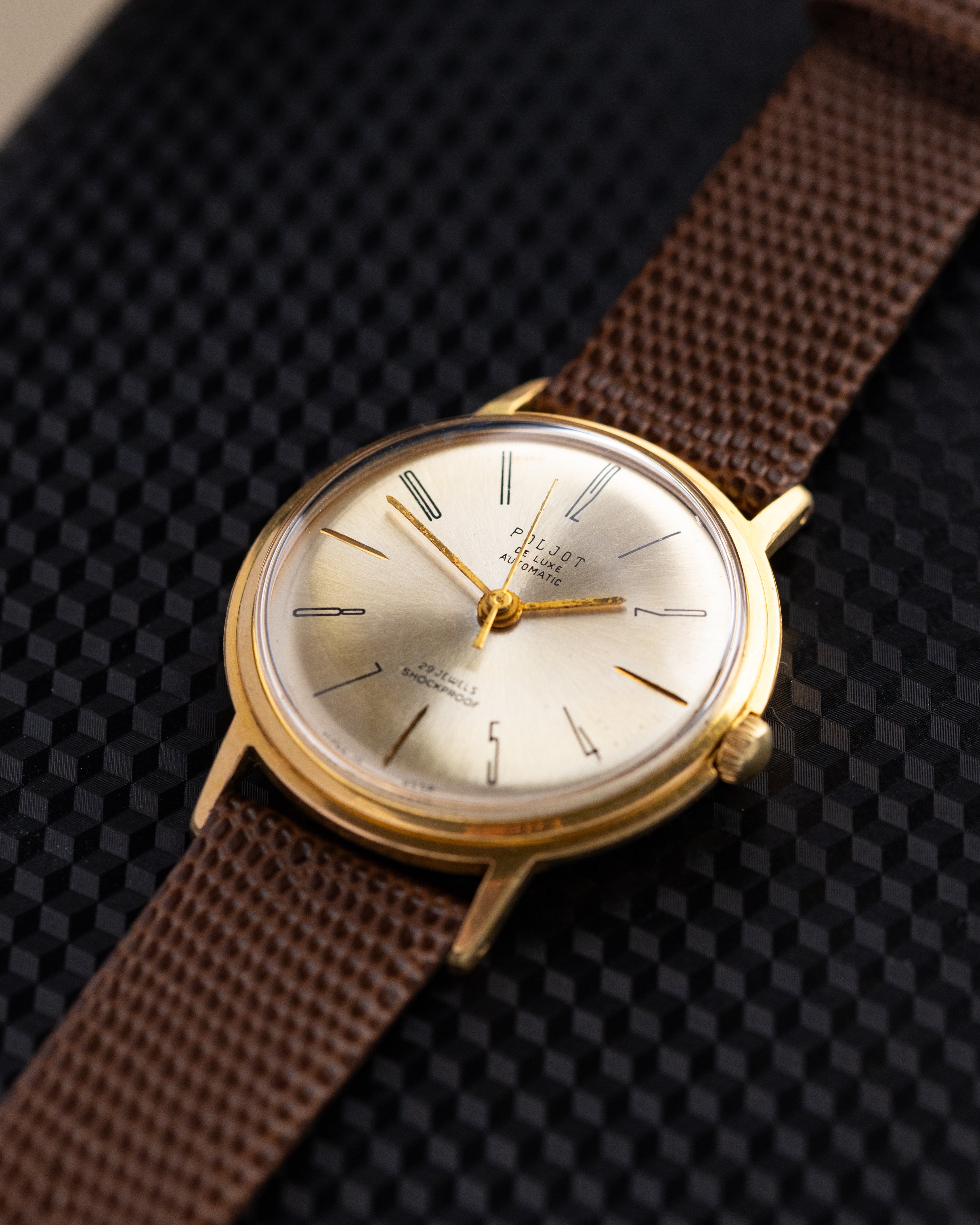 Vintage Soviet Watch Poljot De Luxe Automatic, Cal. 2415, Made in USSR from 1970's - DuMarko