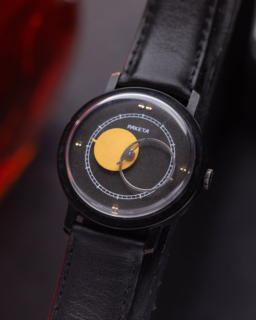 Vintage Soviet Watch "Raketa Kopernik" with Black Dial Cal.2609 - VintageDuMarko
