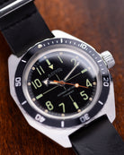 Vintage Soviet Watch Vostok Amphibia, Dive watch, Black Dial - DuMarko