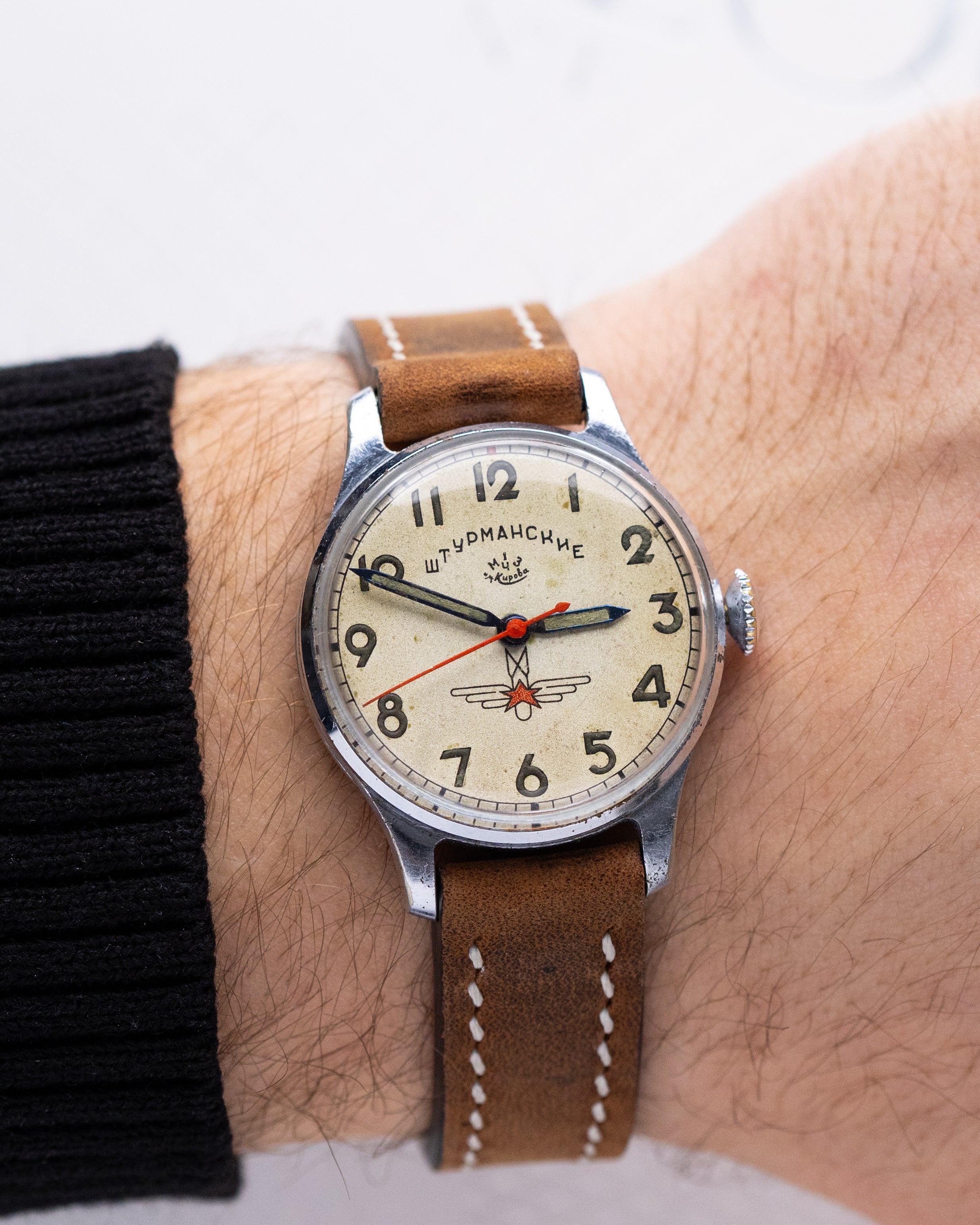 Vintage Sturmanskie Original Type 1, Soviet Aviator's watch, USSR Watch, Radium dial - DuMarko