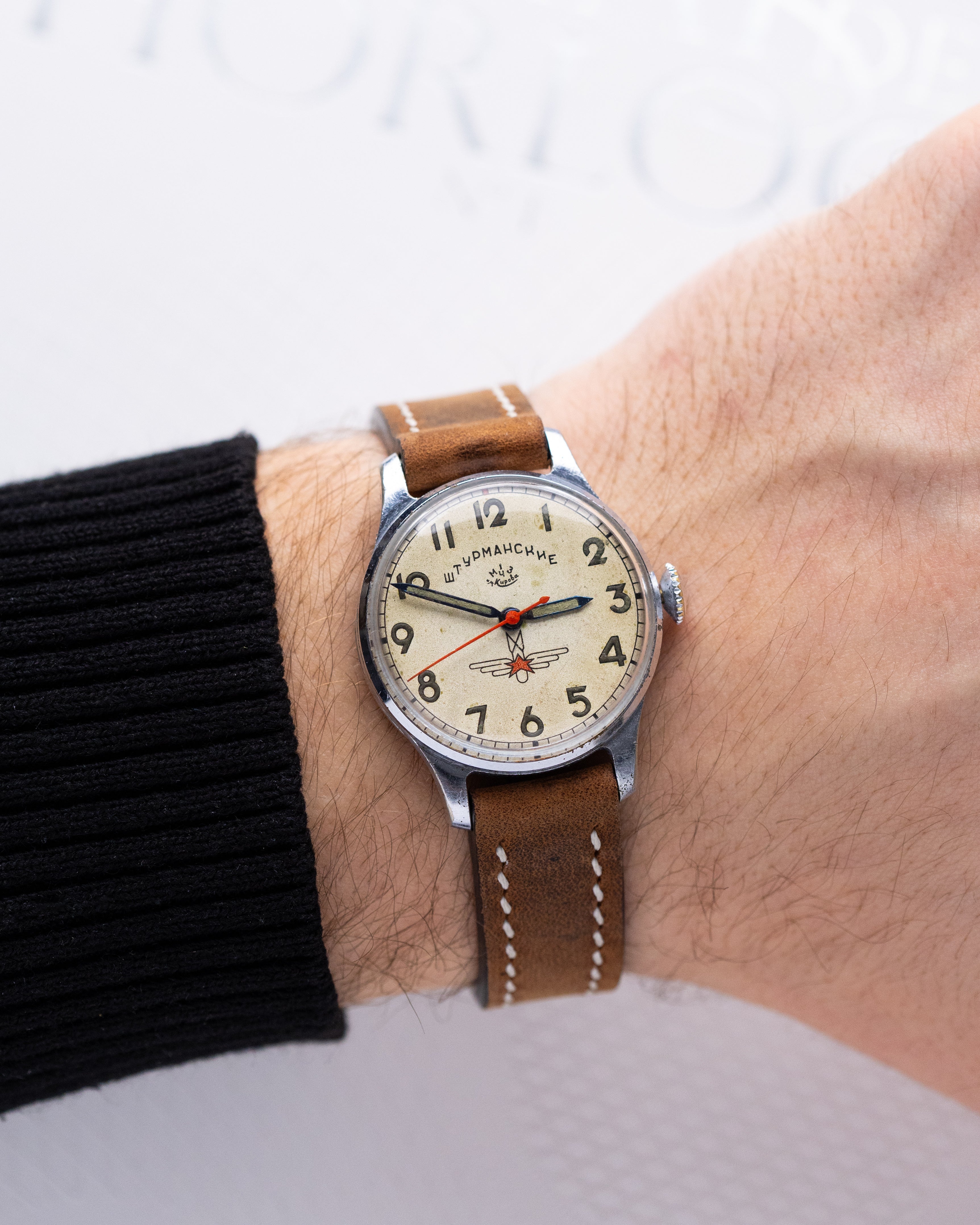 Vintage Sturmanskie Original Type 1, Soviet Aviator's watch, USSR Watch, Radium dial - DuMarko