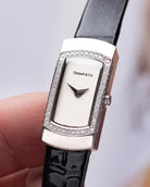 Vintage Tiffany & Co. Ref. 0607, 18K White Gold Case, Diamond Bezel, Swiss Quartz - DuMarko