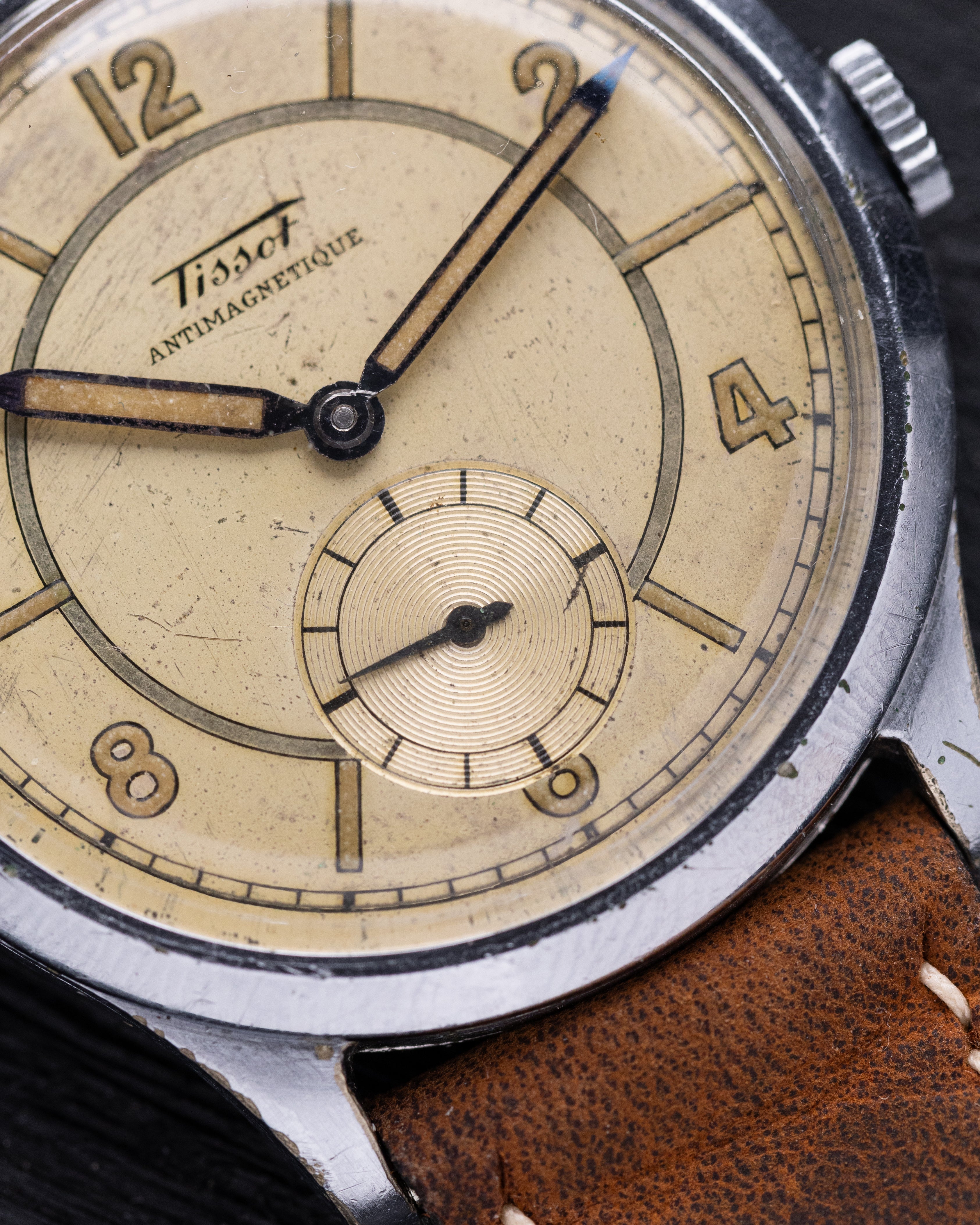 Tissot ANTIMAGNETIQUE Cal.27 ティソ 1940年代 1940s Tissot Antimagnetique Military Mens Watch Cal 27