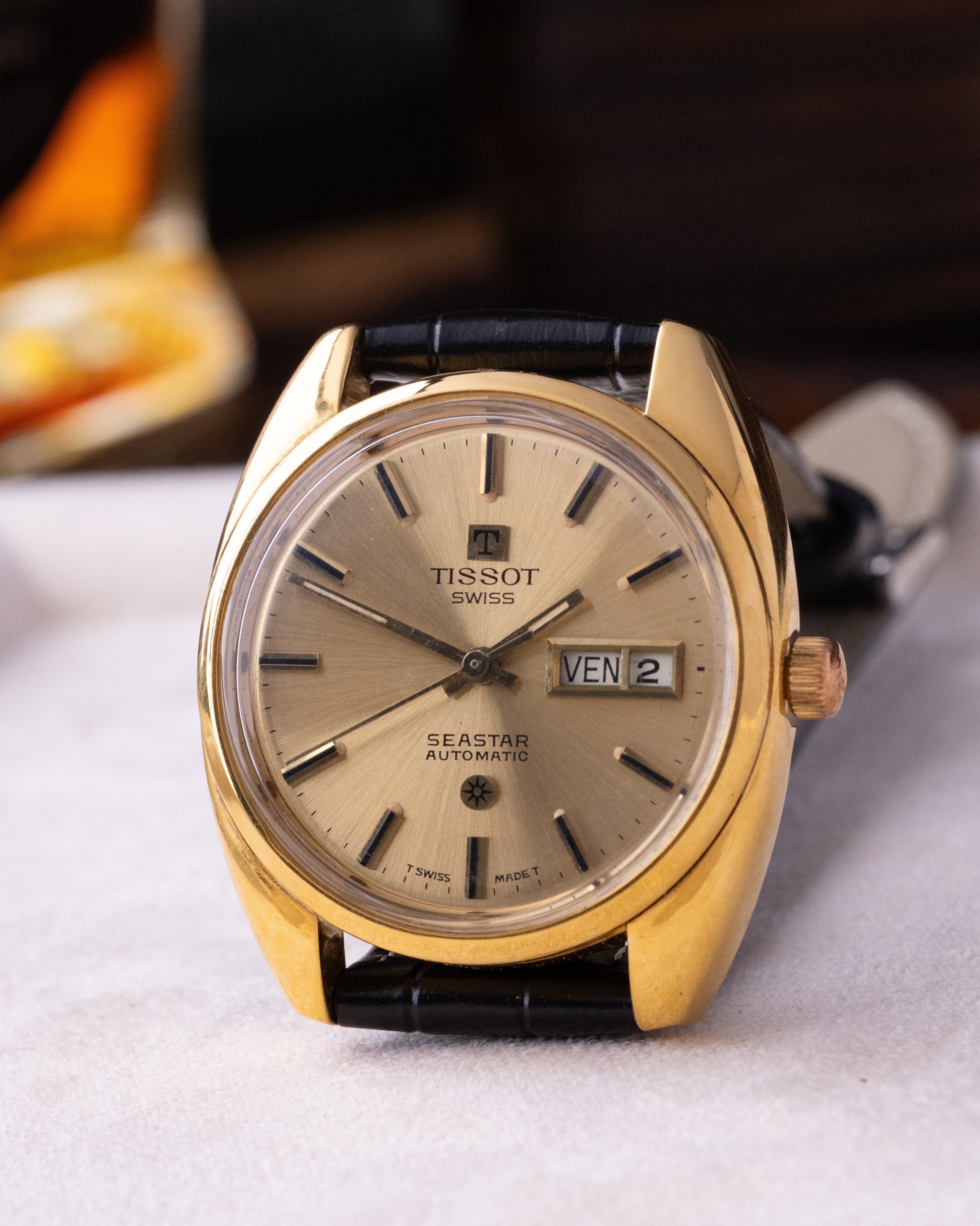 Vintage Tissot Seastar Automatic, Cushion Case, Day/Date window, Swiss Watch from 1970's - DuMarko