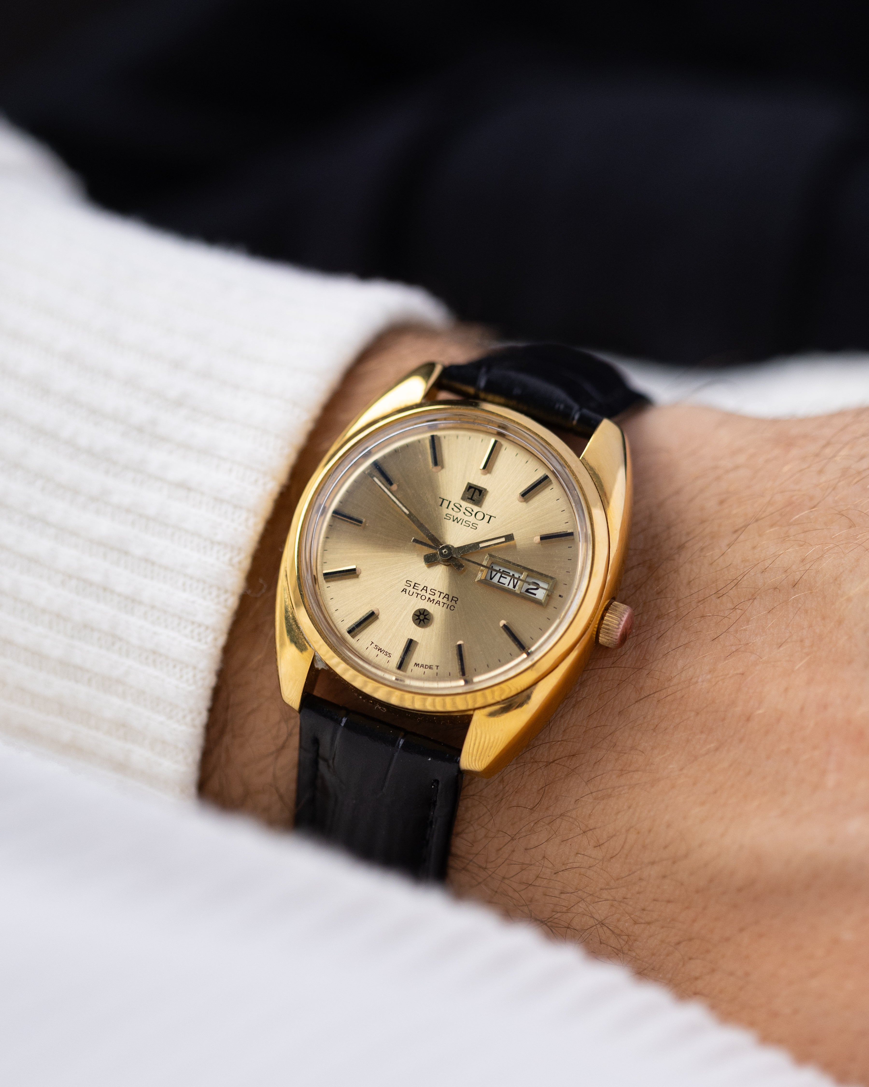 Vintage Tissot Seastar Automatic, Cushion Case, Day/Date window, Swiss Watch from 1970's - DuMarko