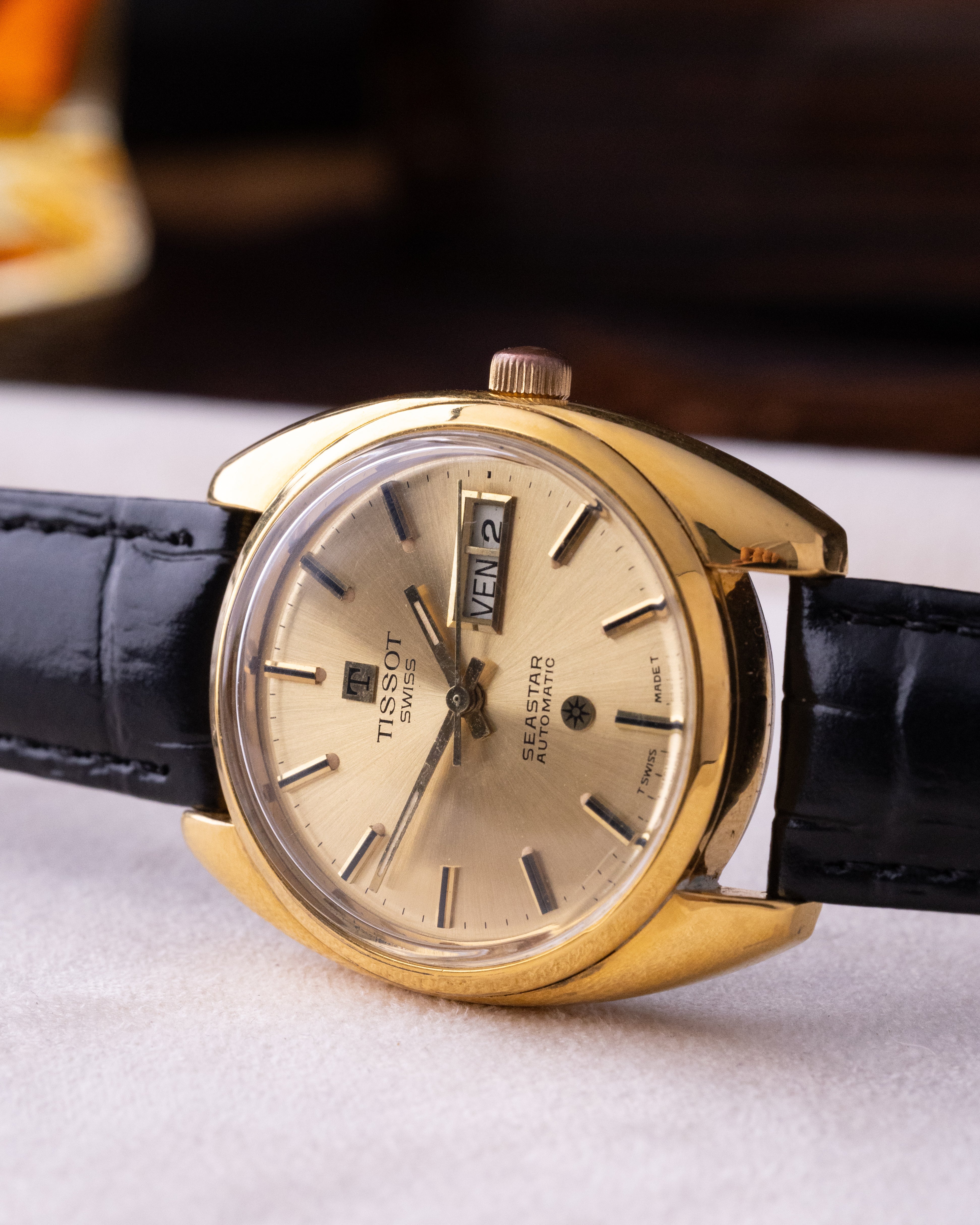 Vintage Tissot Seastar Automatic, Cushion Case, Day/Date window, Swiss Watch from 1970's - DuMarko