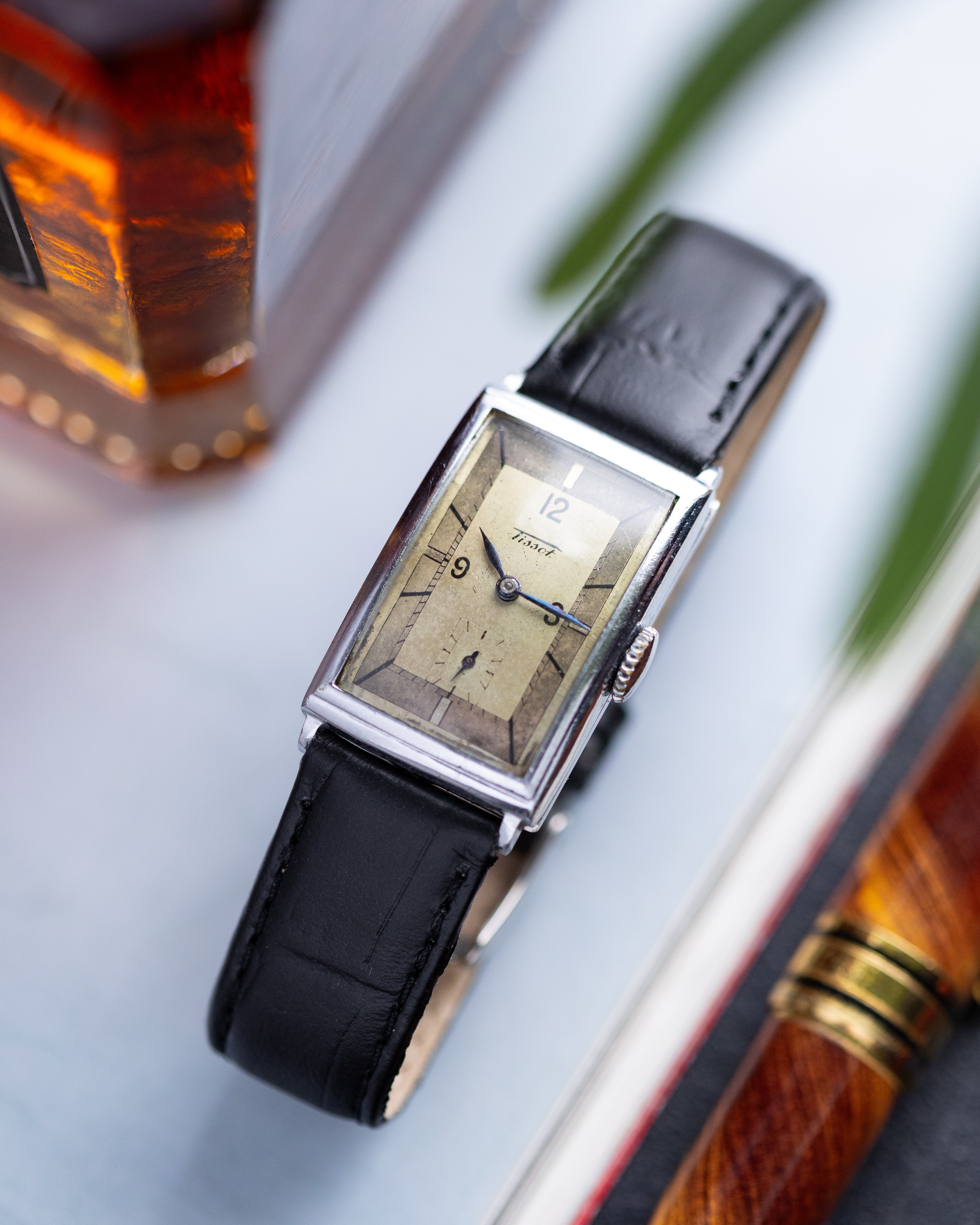 Vintage Tissot Two tone sector dial, Art Deco Tank, Cal. 20F - DuMarko