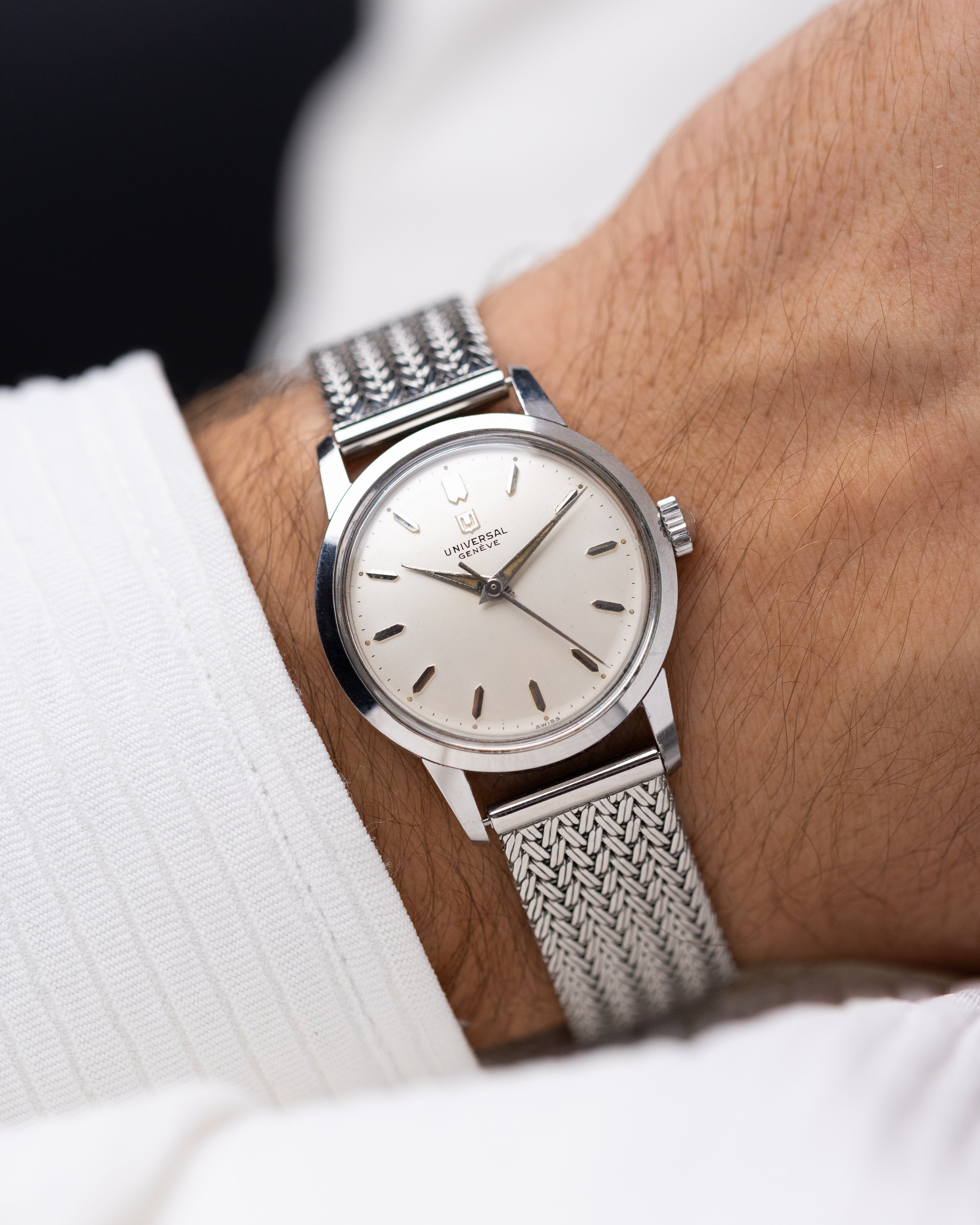 Vintage Universal Genève Calatrava, Patel Style, Ivory Dial, Swiss Watch, Cal. 322 from 1950’s - DuMarko