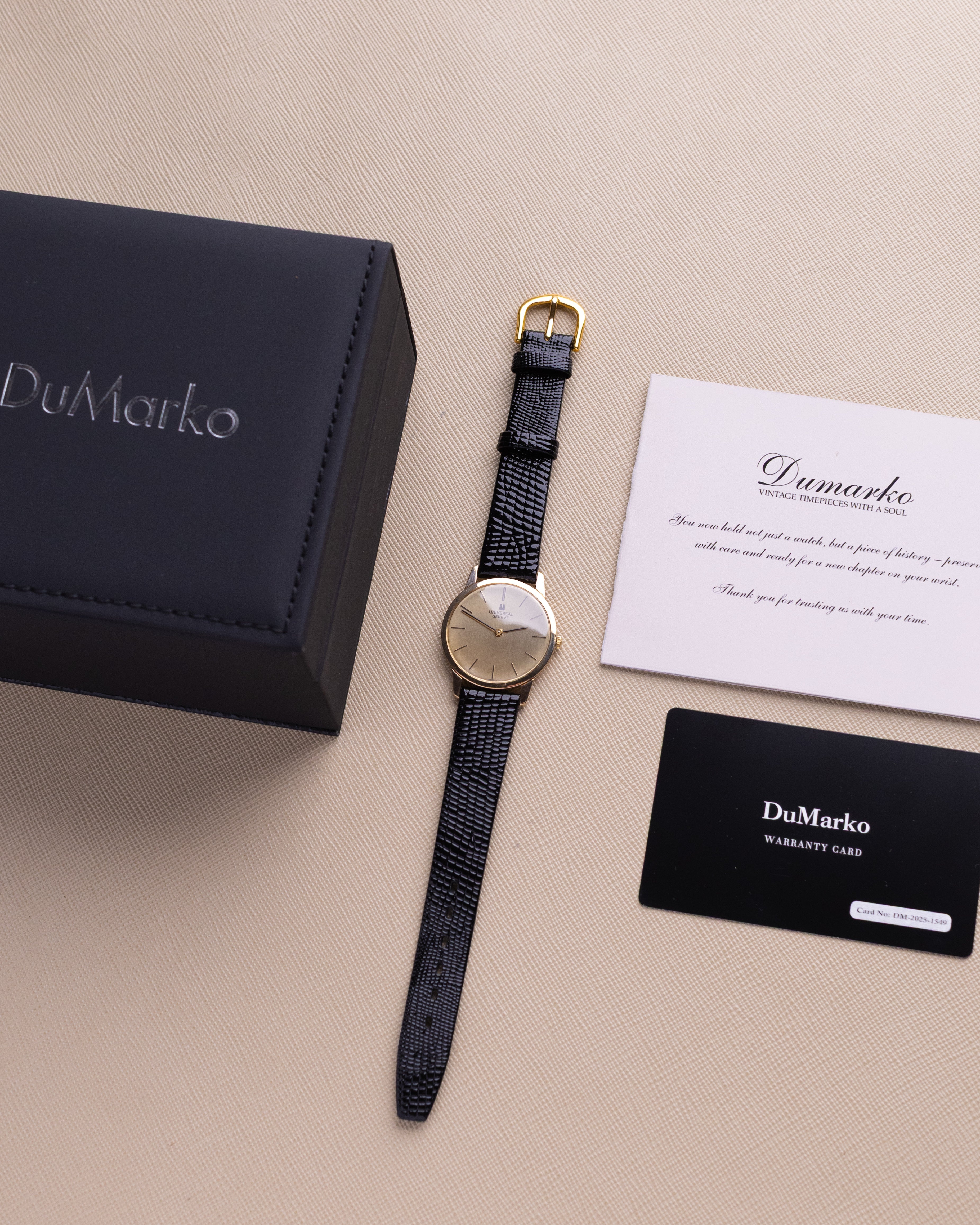 Vintage Universal Genève, Coin - edge case, Ref. 542101, Cal. 1 - 42 from 1970's - DuMarko