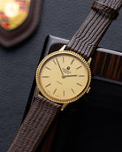 Vintage Universal Genève Dress Watch, Quartz, Extra Slim Gold - plated Case from 1980's - DuMarko