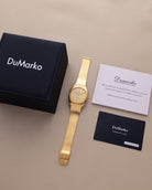 Vintage Universal Genève Gilt Shadow Automatic, Swiss Watch, Gold - plated C - Shape Case, Cal. 2 - 66 from 1970’s - DuMarko