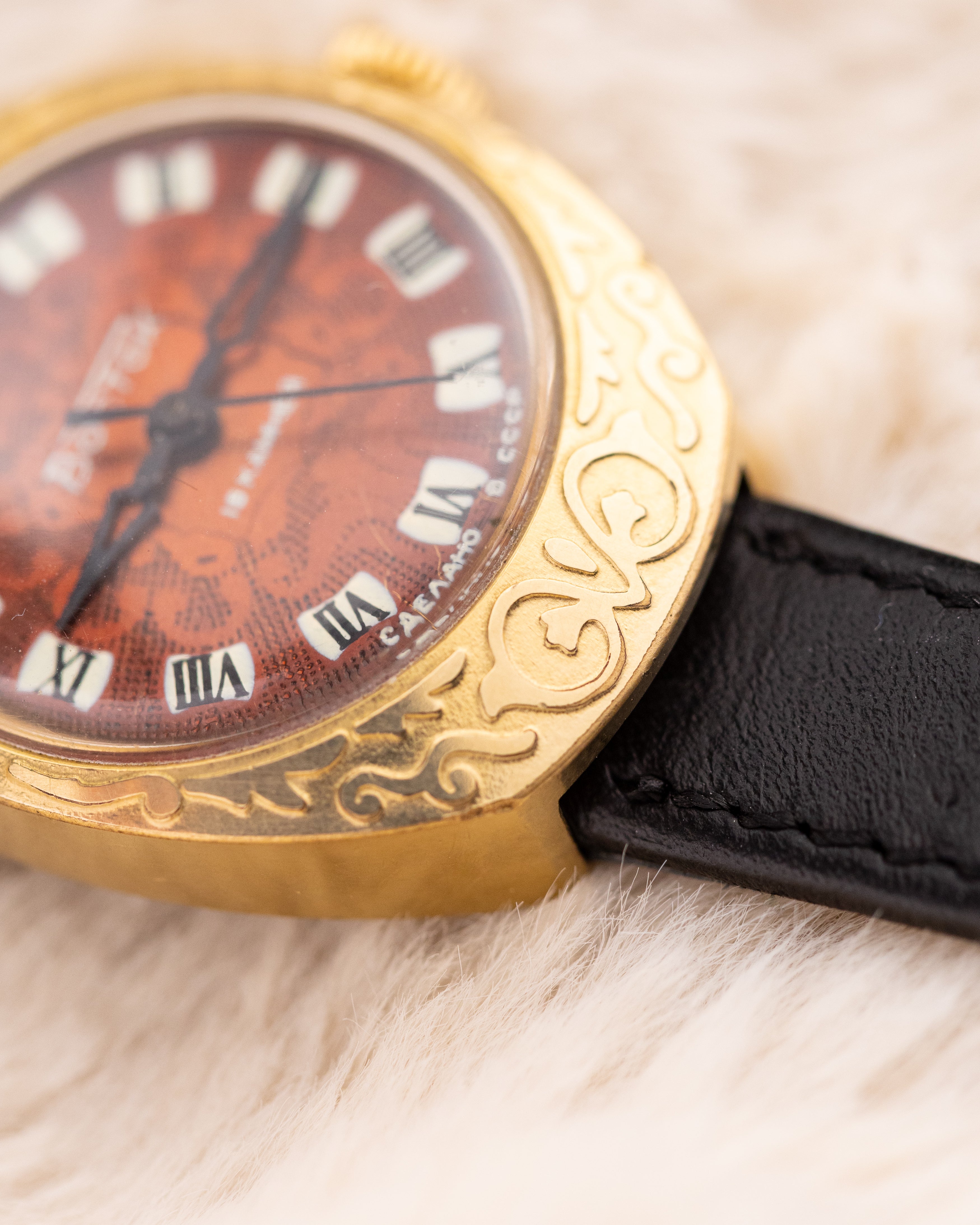 Vintage Vostok "Bride" watch (part of the set "Groom and Bride"), Gold - plated limited edition - DuMarko