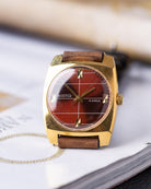 Vintage Vostok Burgundy Dial, Soviet Mechanical Watch - DuMarko