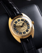 Vintage Vostok Soviet Watch Cal. 2409, Gold Guilloché Dial from 1970's - DuMarko